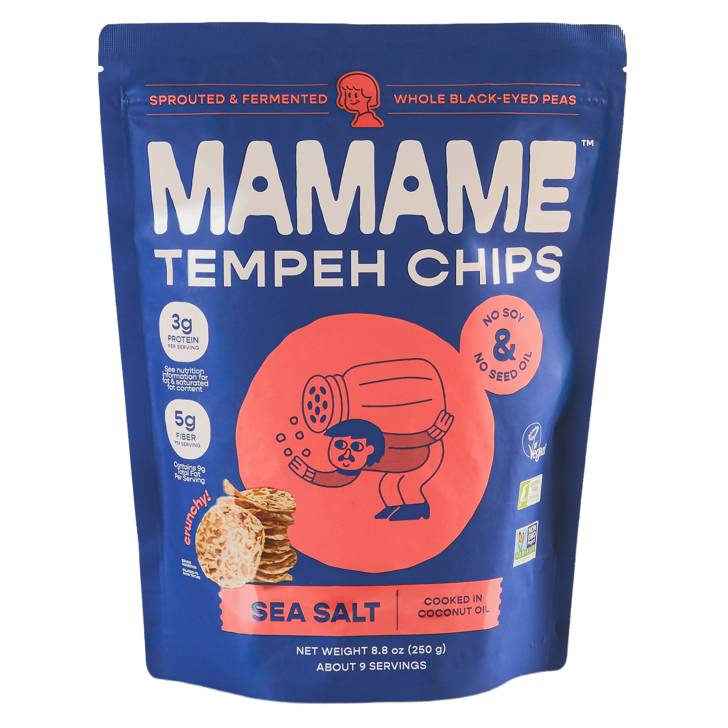 Mamame Sea Salt Tempeh Chips, 250 g (#2070971) - $7.97 (down from $11.69)