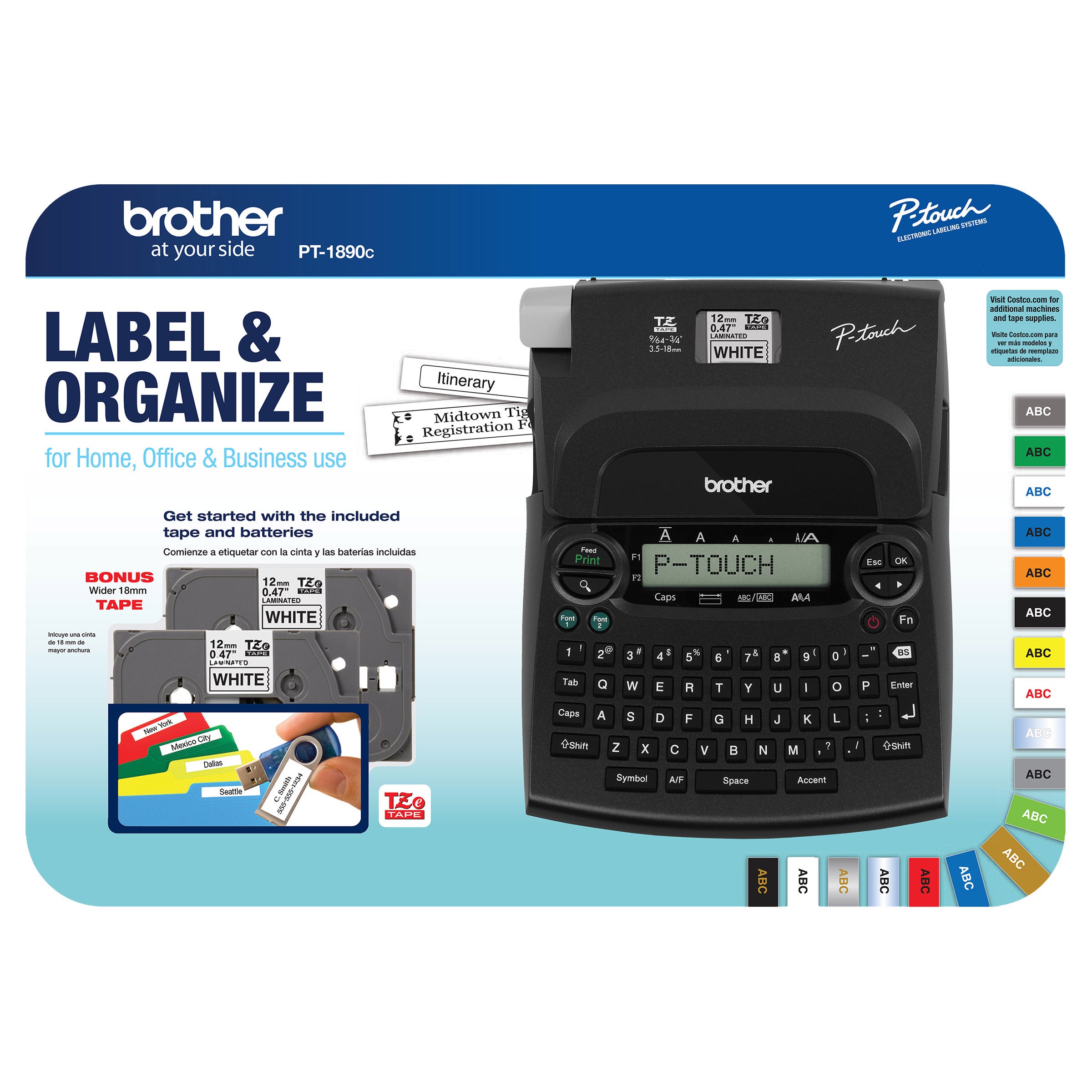 Brother P-Touch Label Maker PT-1890C (#999190) - $27.99