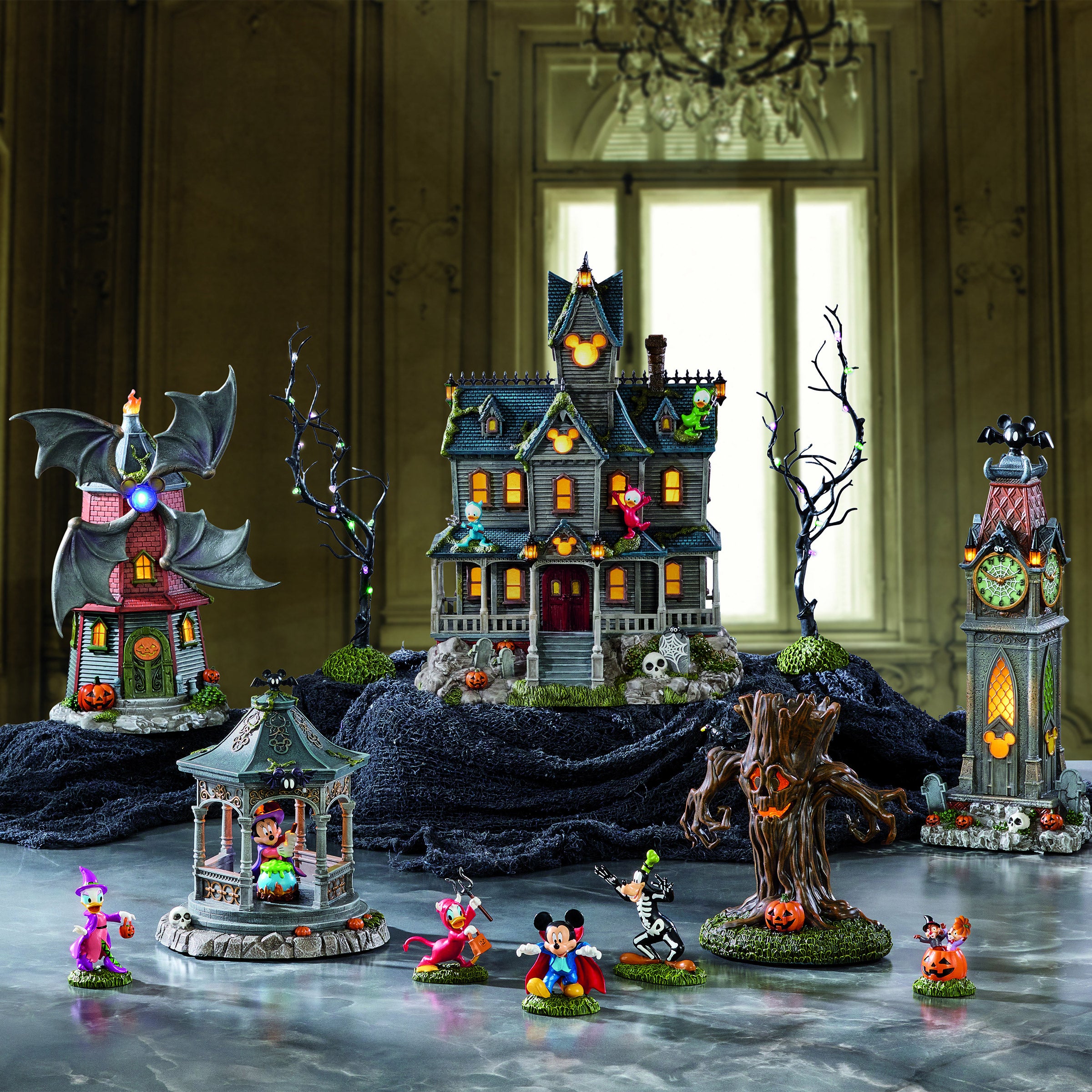 Disney Halloween Village 12-Piece Lighted Set (#1851532) - $129.99