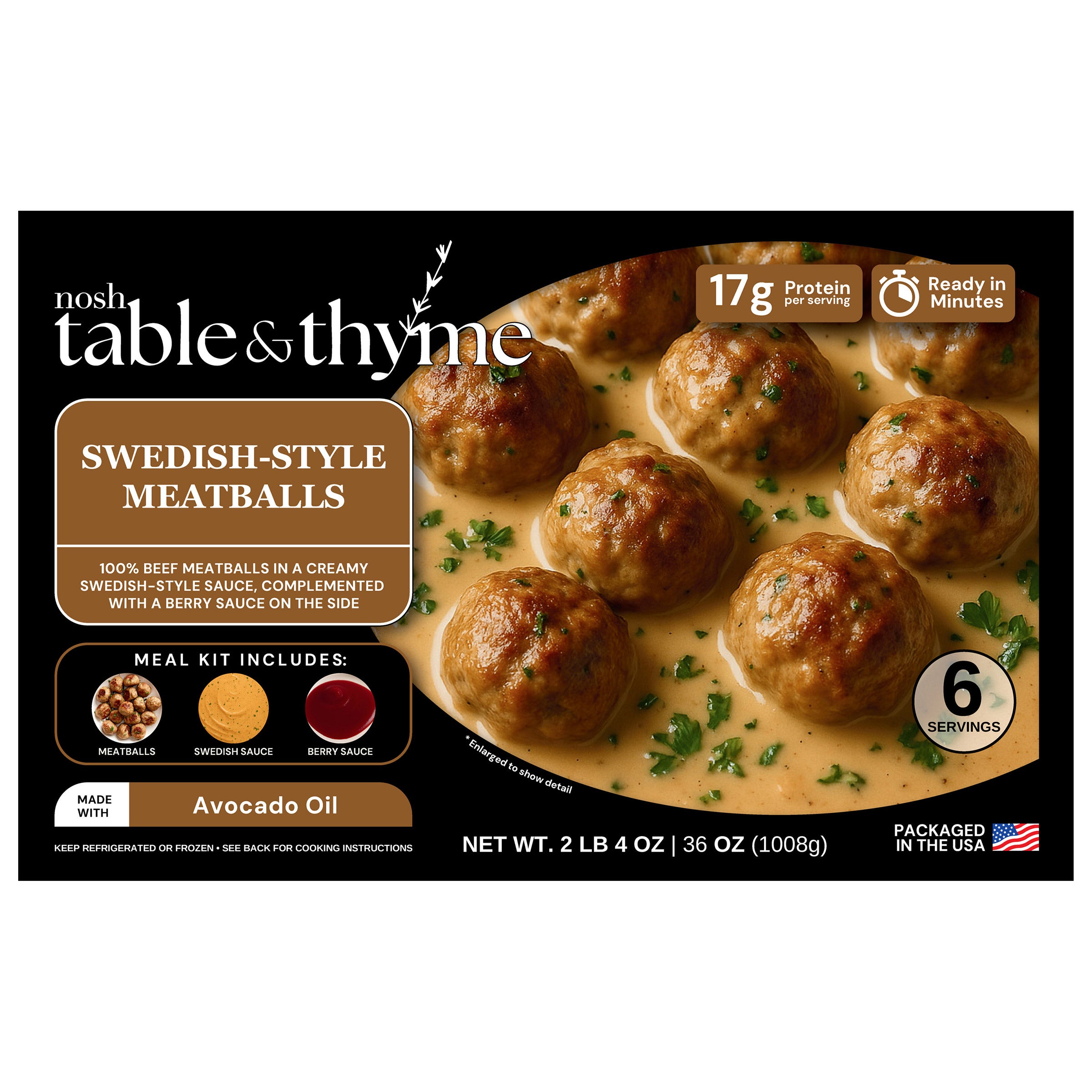 Nosh Table & Thyme Swedish-Style Meatballs 36 oz (#1988297) - $12.99 ...