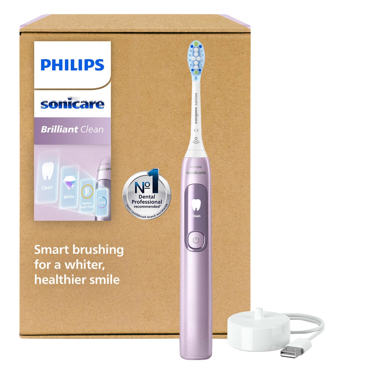 Philips Sonicare Brilliant Clean Single Handle Electric Toothbrush