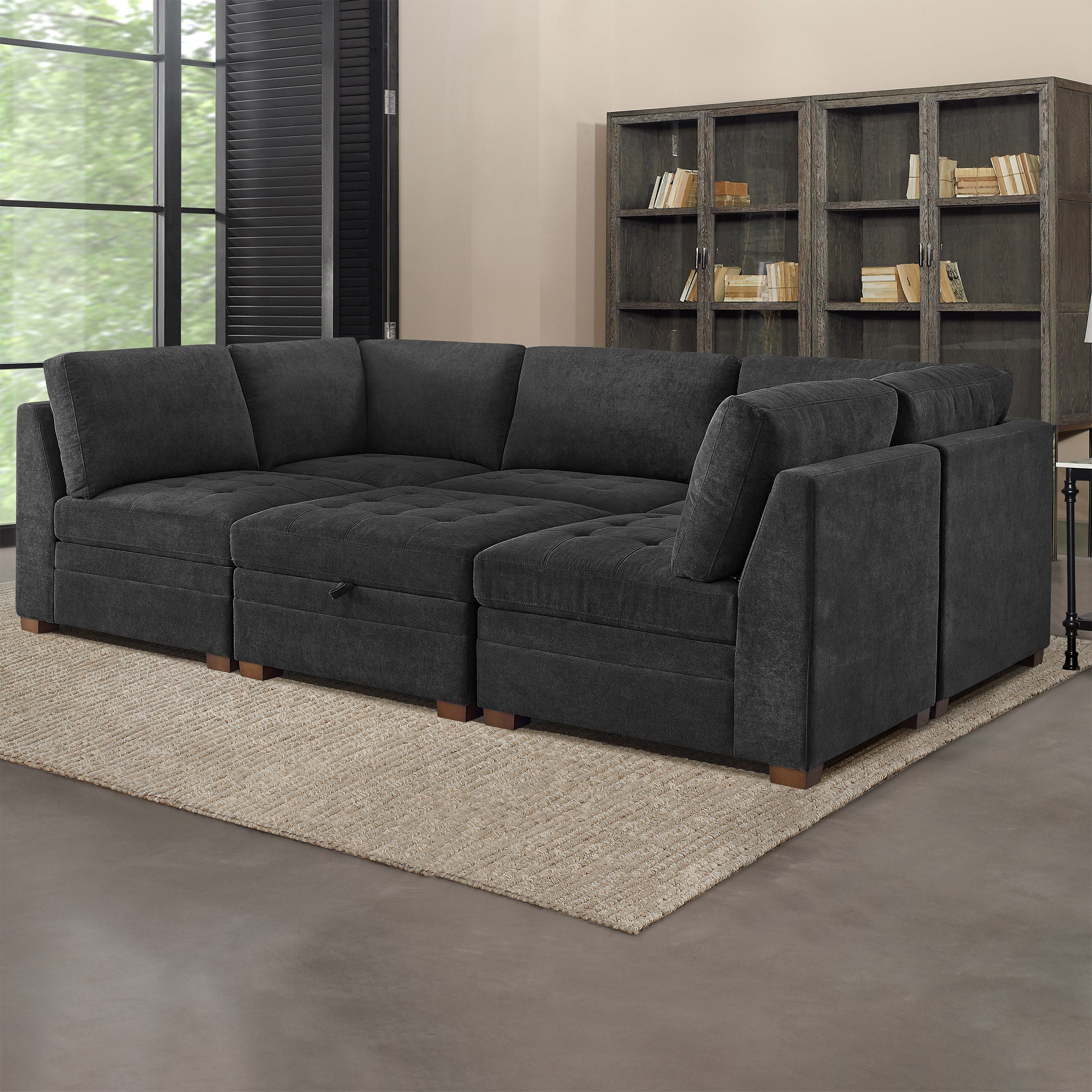 Thomasville Tisdale 6-Piece Modular Fabric Sectional - $999.97 at