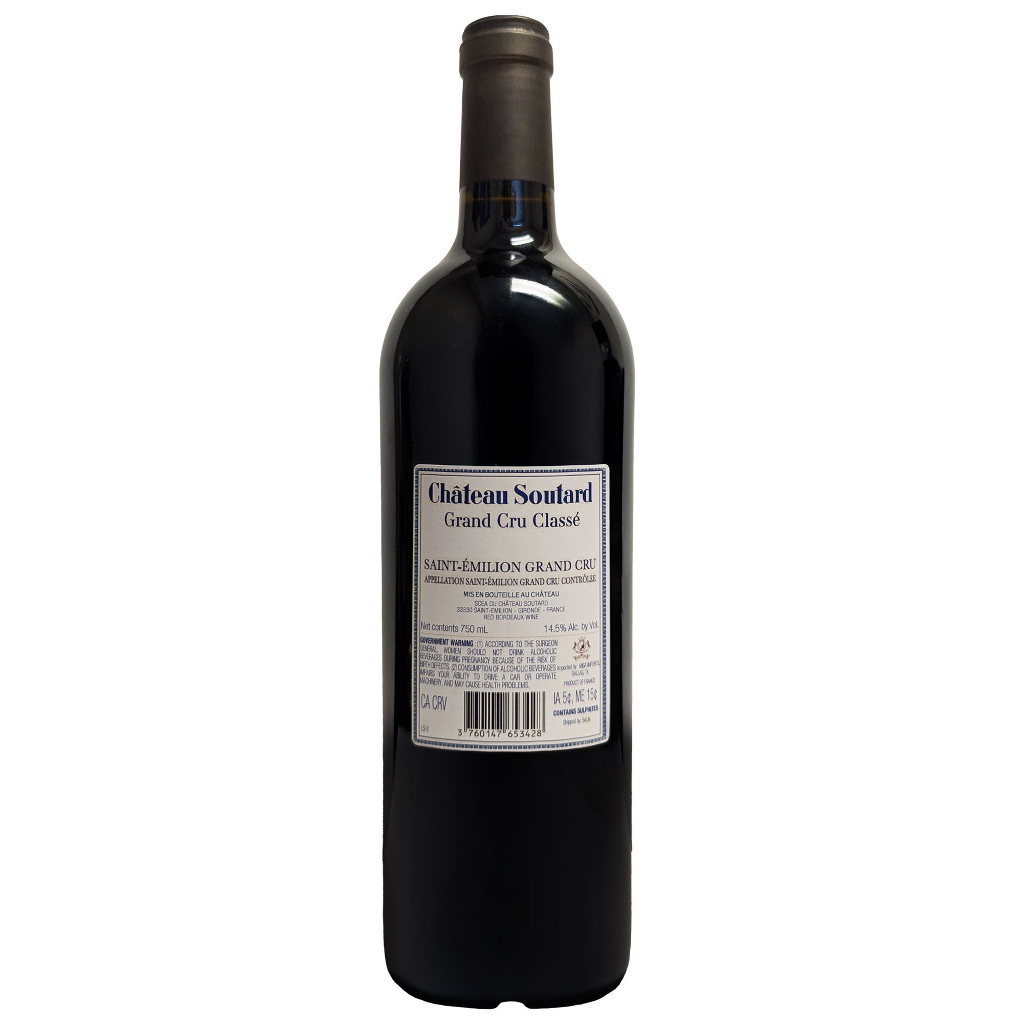Château Soutard 1998 赤ワイン 750ml Château Soutard Grand Cru Classé Red Bordeaux, France, 750ml