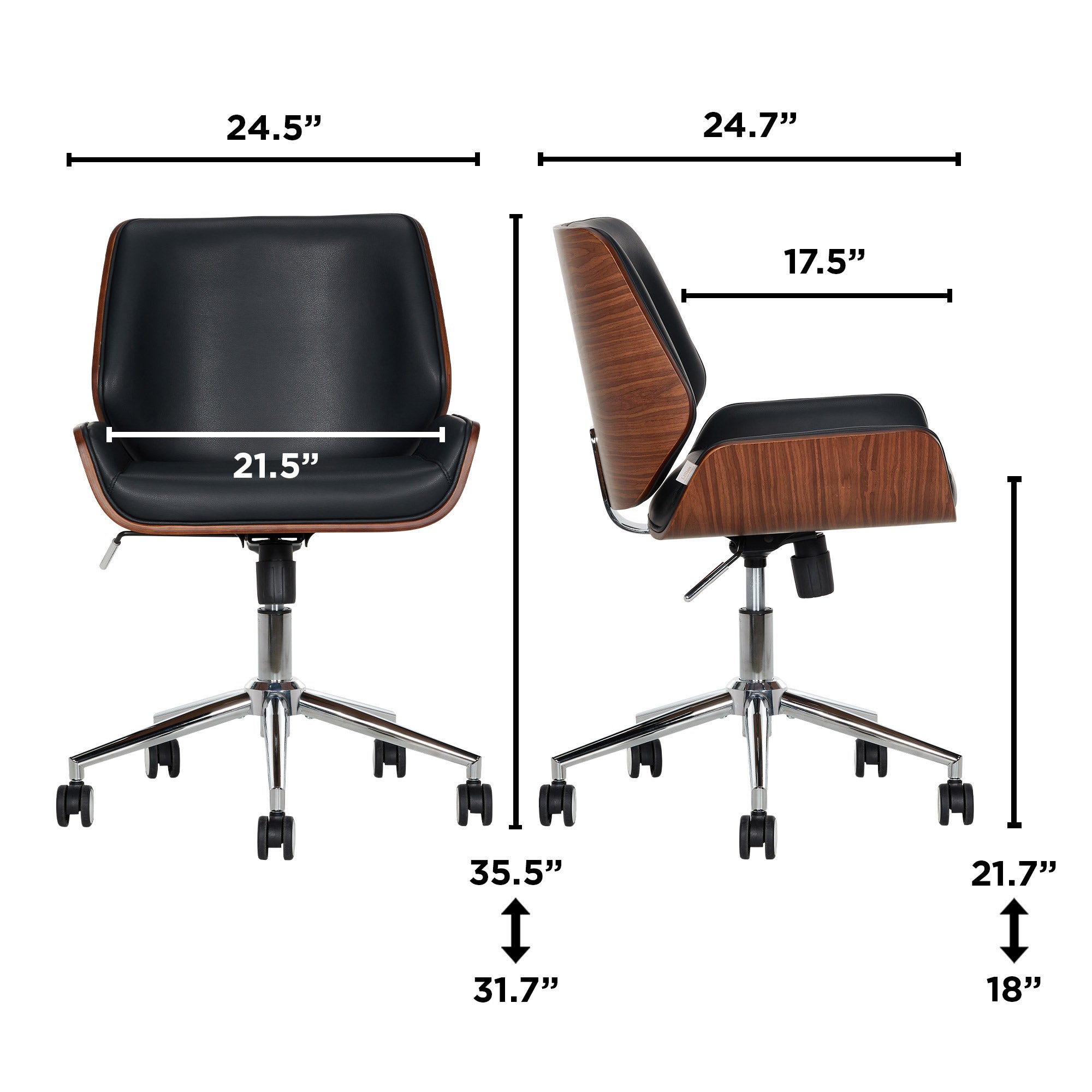 Lillian by Lillian August Ciara Bentwood Office Chair - $129.99 at