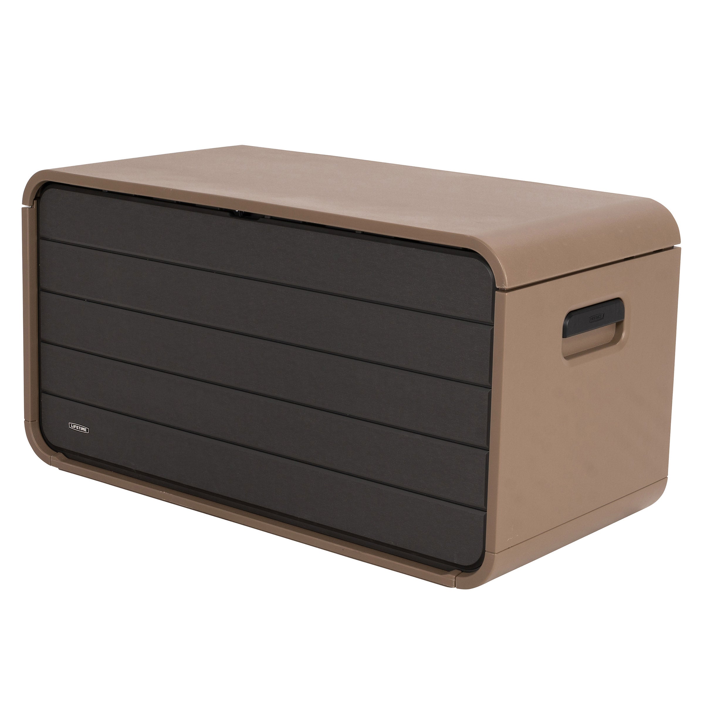 Lifetime 165 Gallon Modern Deck Box, Sawmill Brown (#1807323