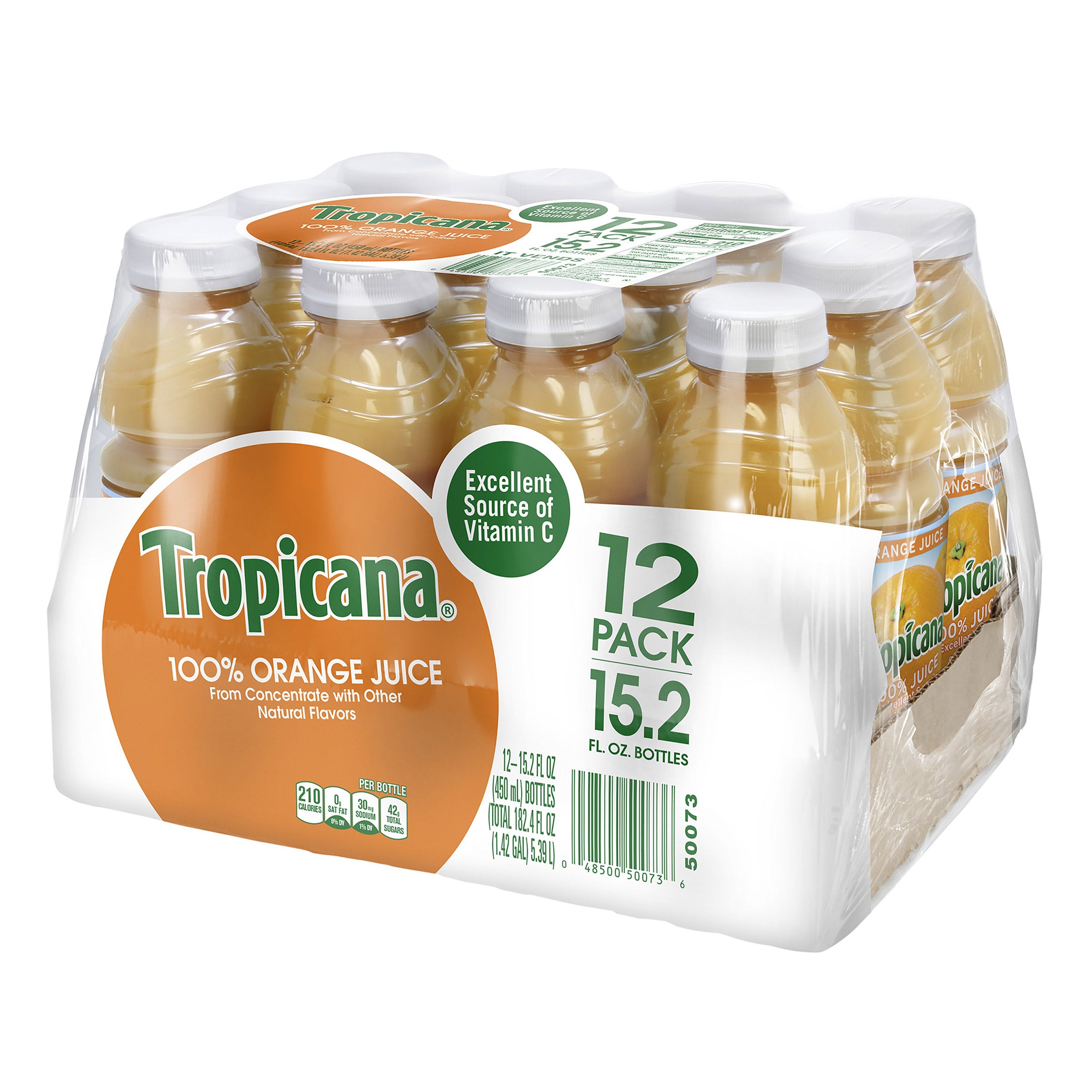 Tropicana 100% Orange Juice 12 Pack 15.2 Ounces Each (#788012) - $8.57 ...