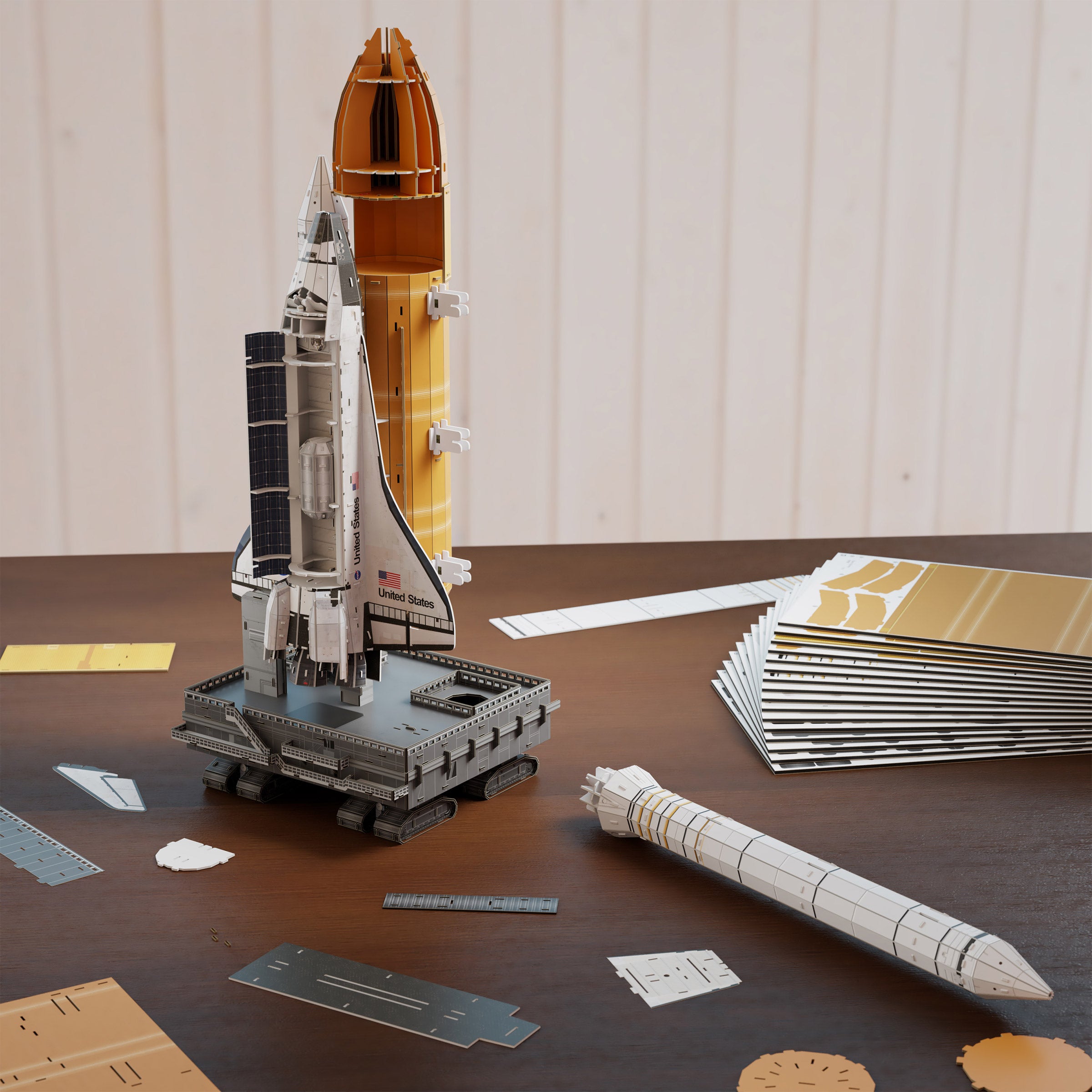 4D Build NASA Space Shuttle 3D Model Kit with LED Lights - $19.97 at Costco
