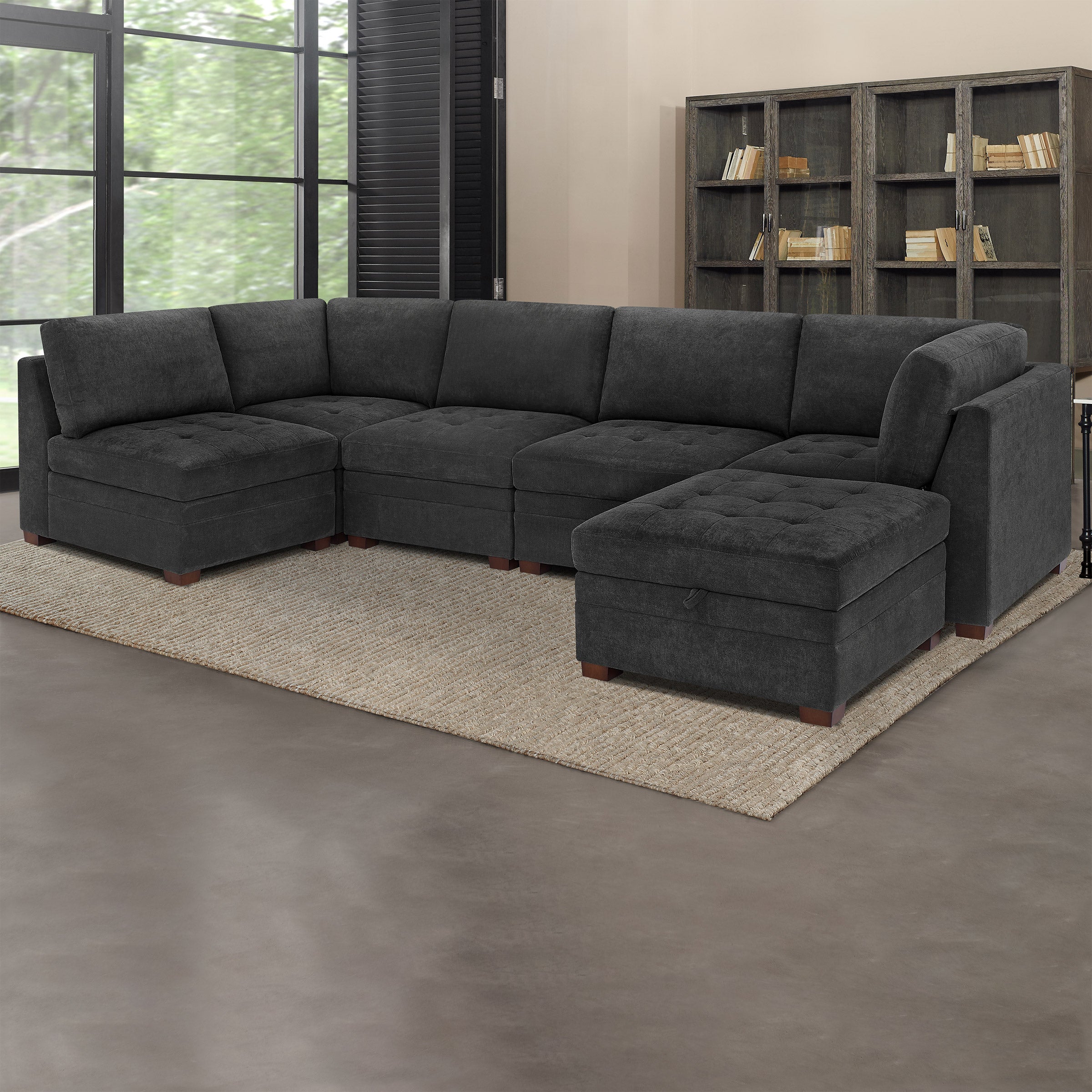 Thomasville Tisdale 6-Piece Modular Fabric Sectional - $999.97 at