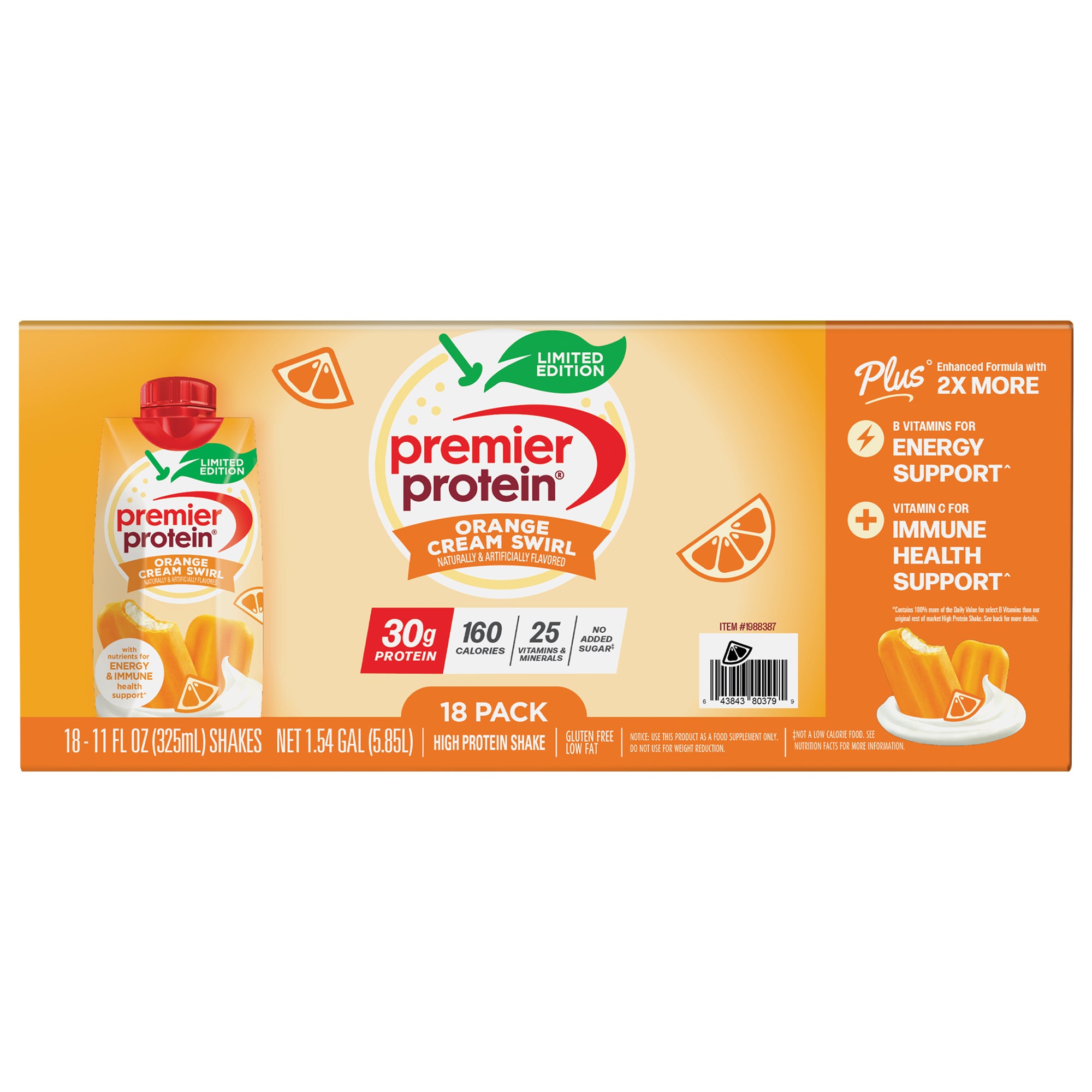 Premier Protein Orange Cream Swirl Shakes 18/11 oz (#1988387) - $15.97 ...
