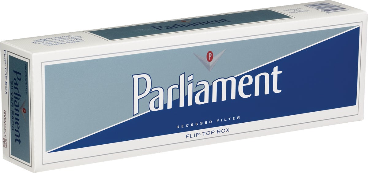 parliament cigarettes recessed filter Parliament Silver Box (#689703)
