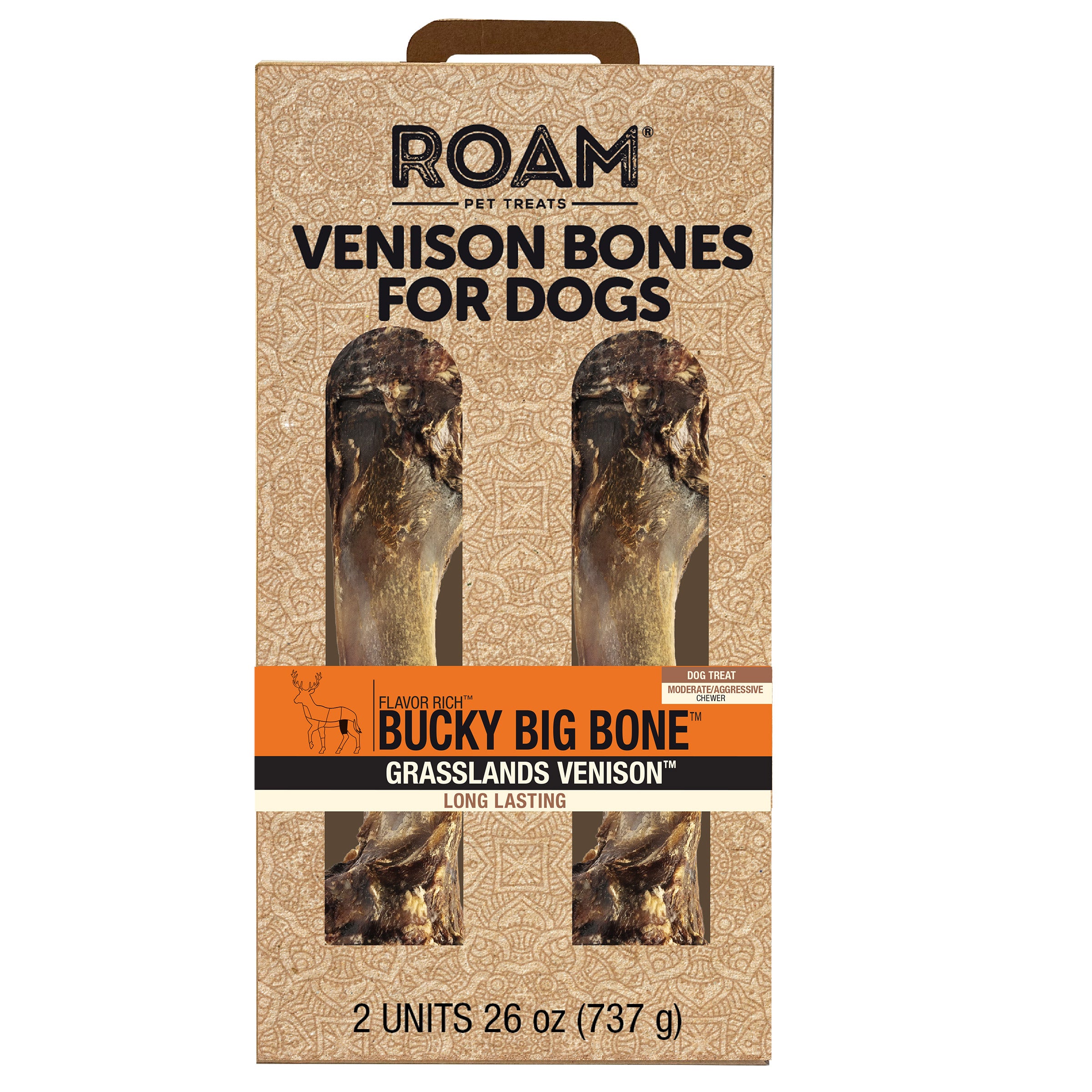 ROAM Venison Bones for Dogs 2 Pack, 26 oz (#2033532) - $9.97 (down