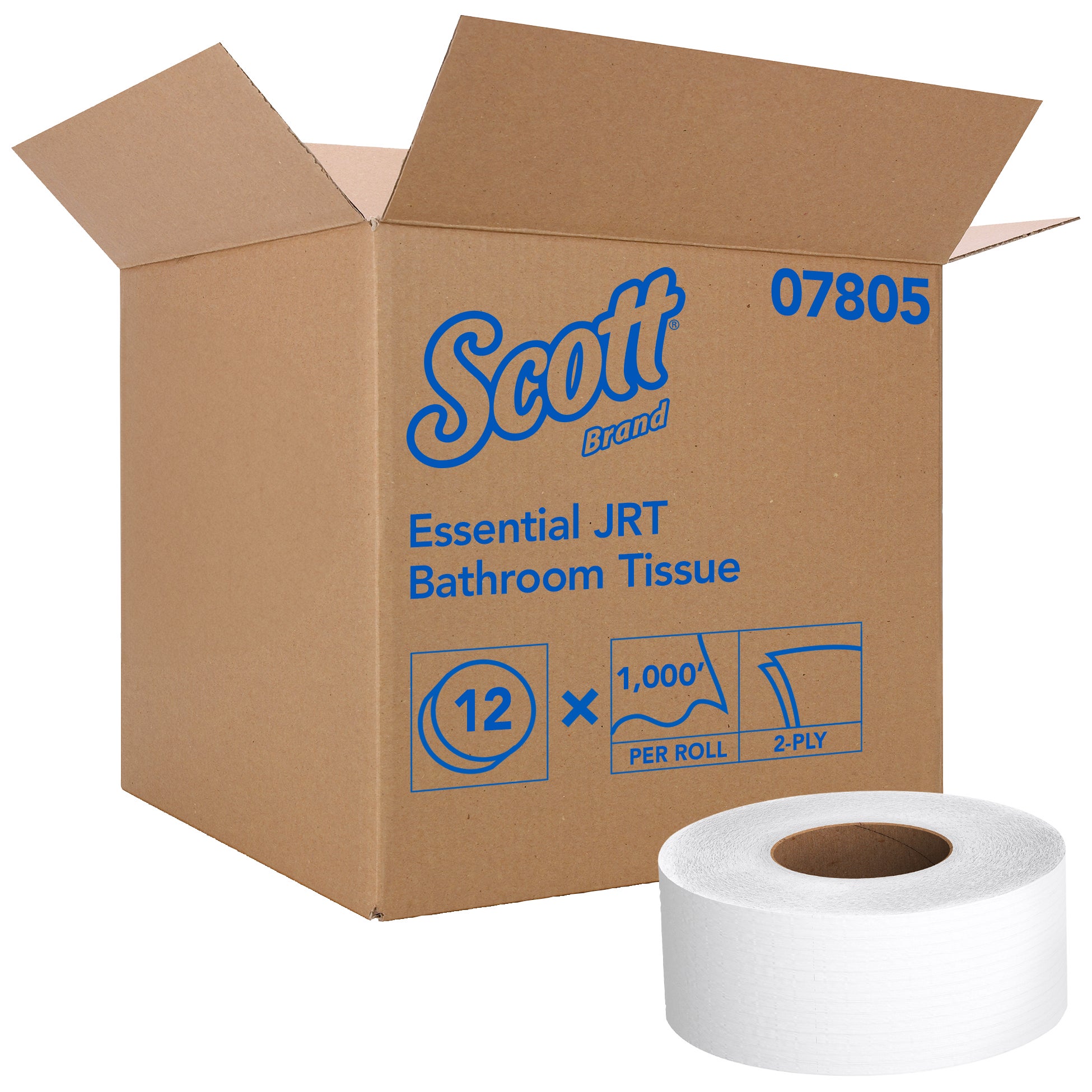 Scott JRT Jr. Jumbo Toilet Paper 9" Roll KCC07805, 12 Count - $61.99 at ...