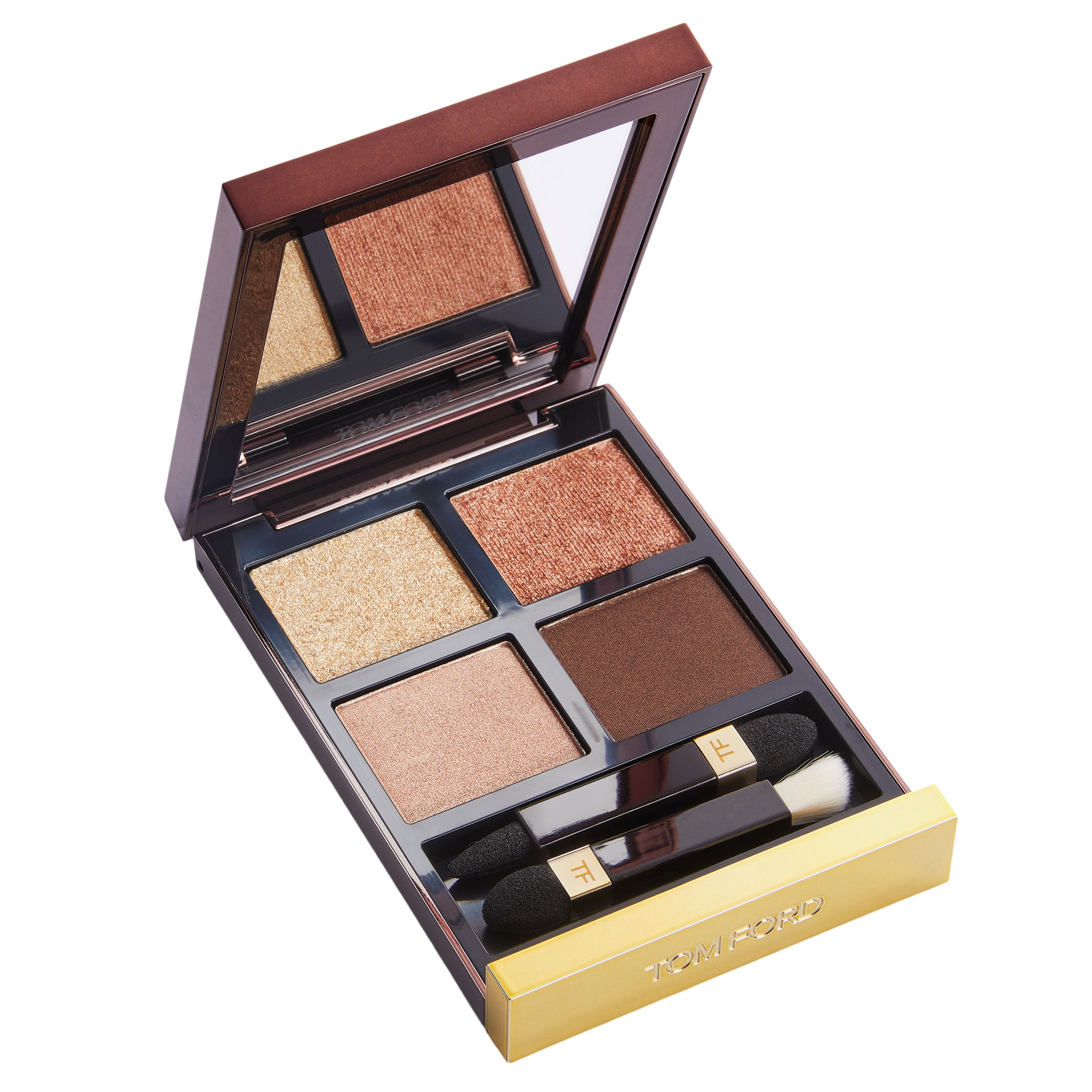 TOM FORD アイシャドウ 01 GOLDEN MINK ブラシ未使用 Tom Ford Golden Mink Eye Color Quad - #01, Satin Finish, 10g/0.35
