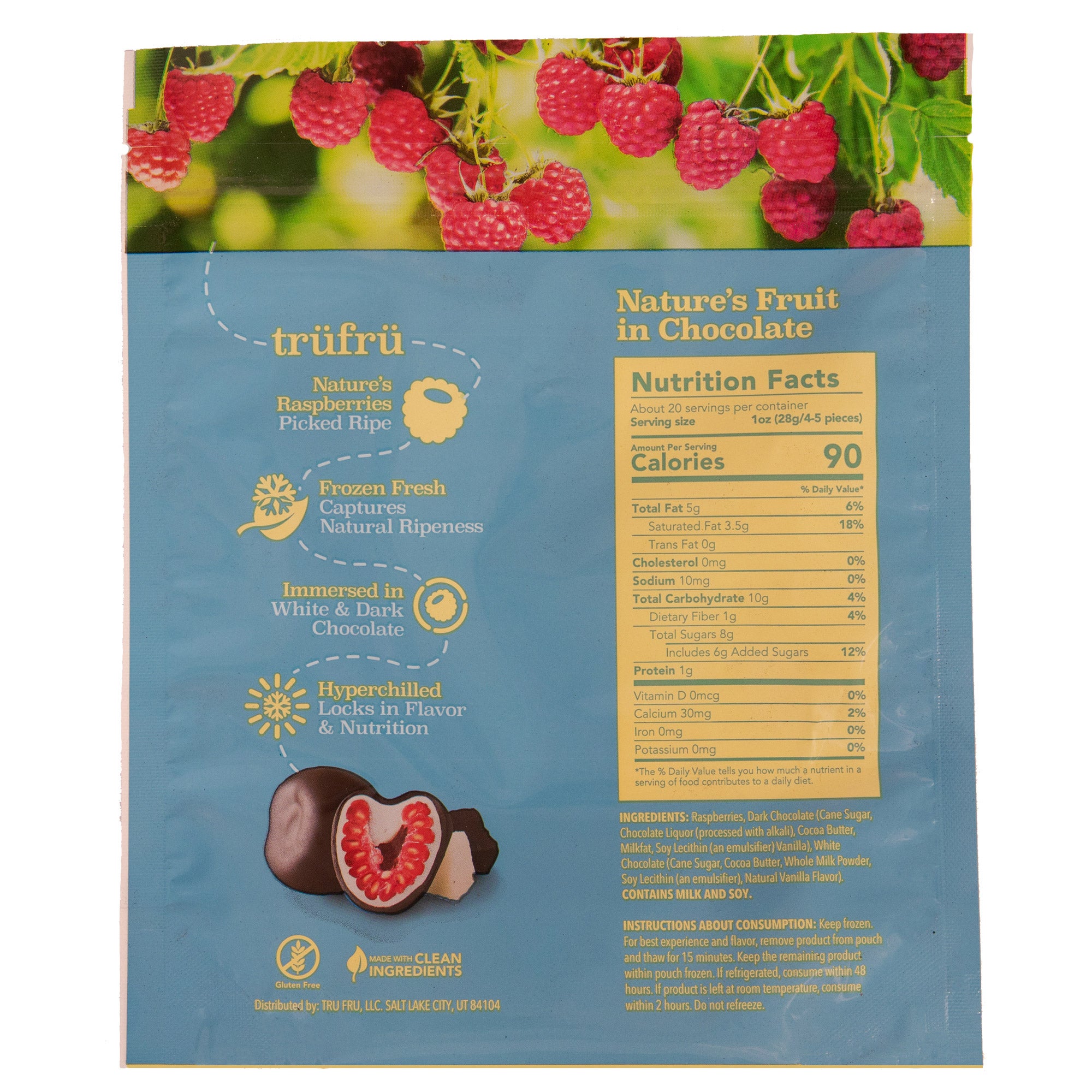 Tru Fru Dark Chocolate Raspberries 20 oz - $10.99 at Costco