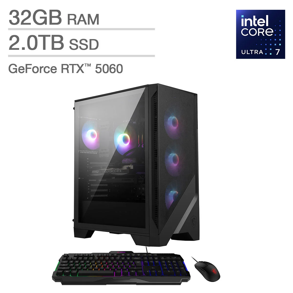 MSI Codex R2 Gaming Desktop Intel Core Ultra 7 265 / 32GB RAM