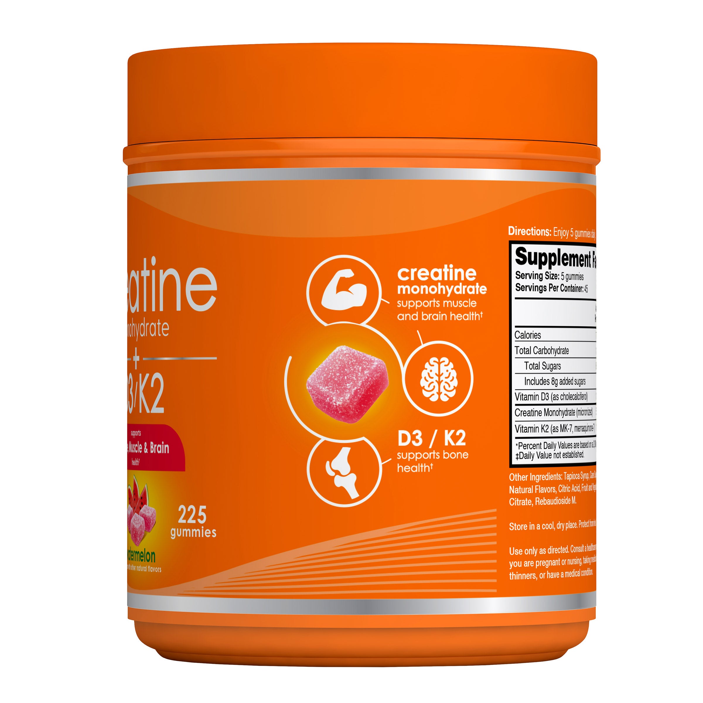 Zena D3/K2 + Creatine Gummies, 225 Count (#1962263) - $34.99
