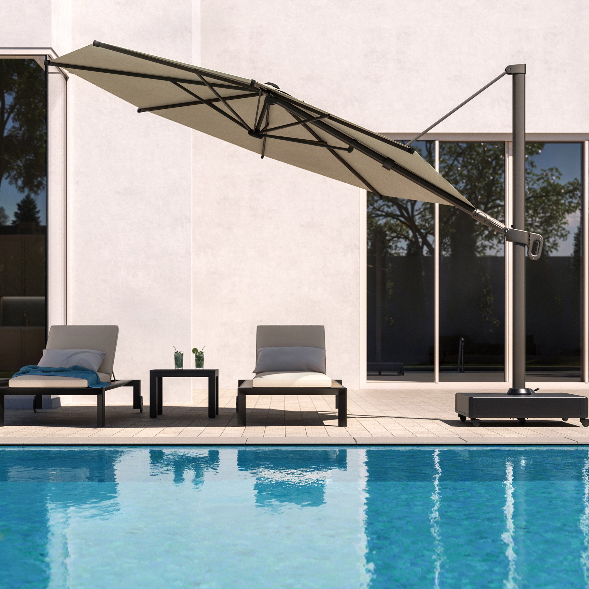 cream fringe patio umbrella The Patio Umbrella