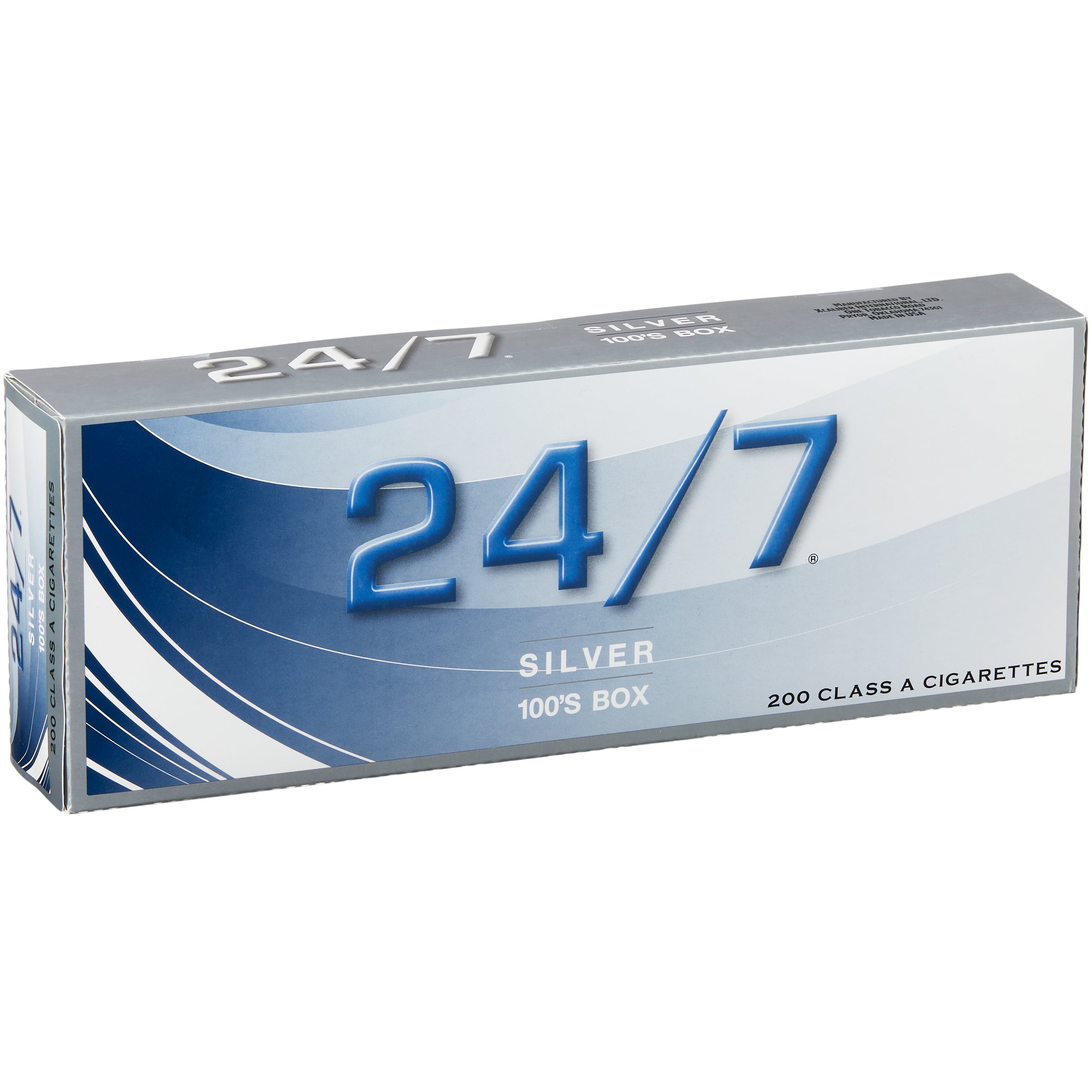 24 7 carton of cigarettes 24/7 Silver 100s Box (#1775560)
