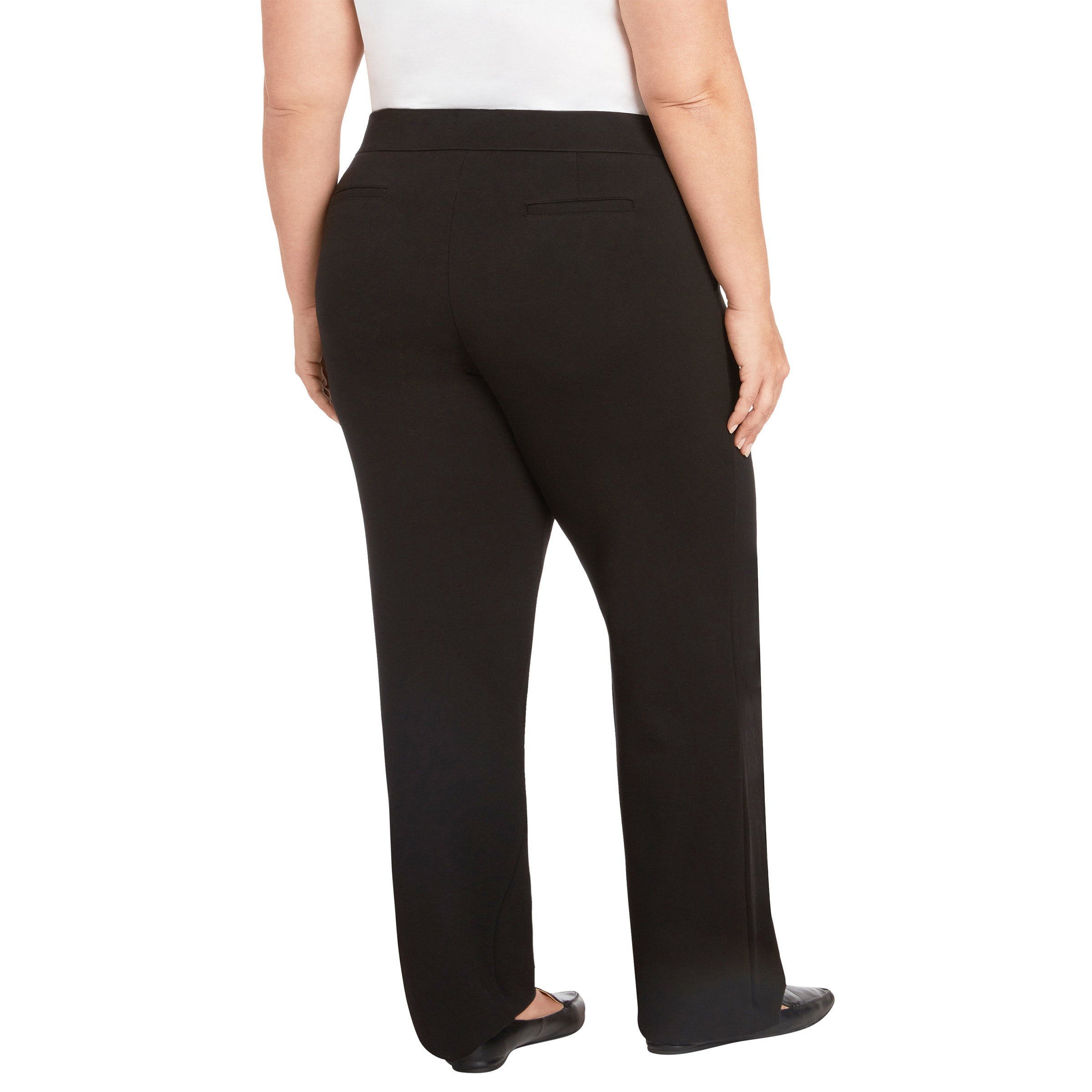 matty m ladies pull on dress pant Women's Comfort Stretch Pants (Black, L) 20 Inseam (In) Women's Matty m. Pants &