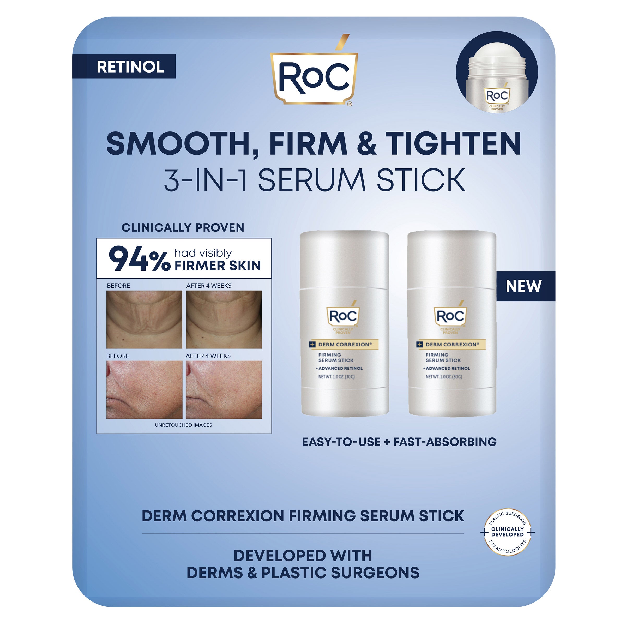 RoC Derm Correxion Firming Serum Stick 2 Pack (#1792661) - $14.97 (down ...