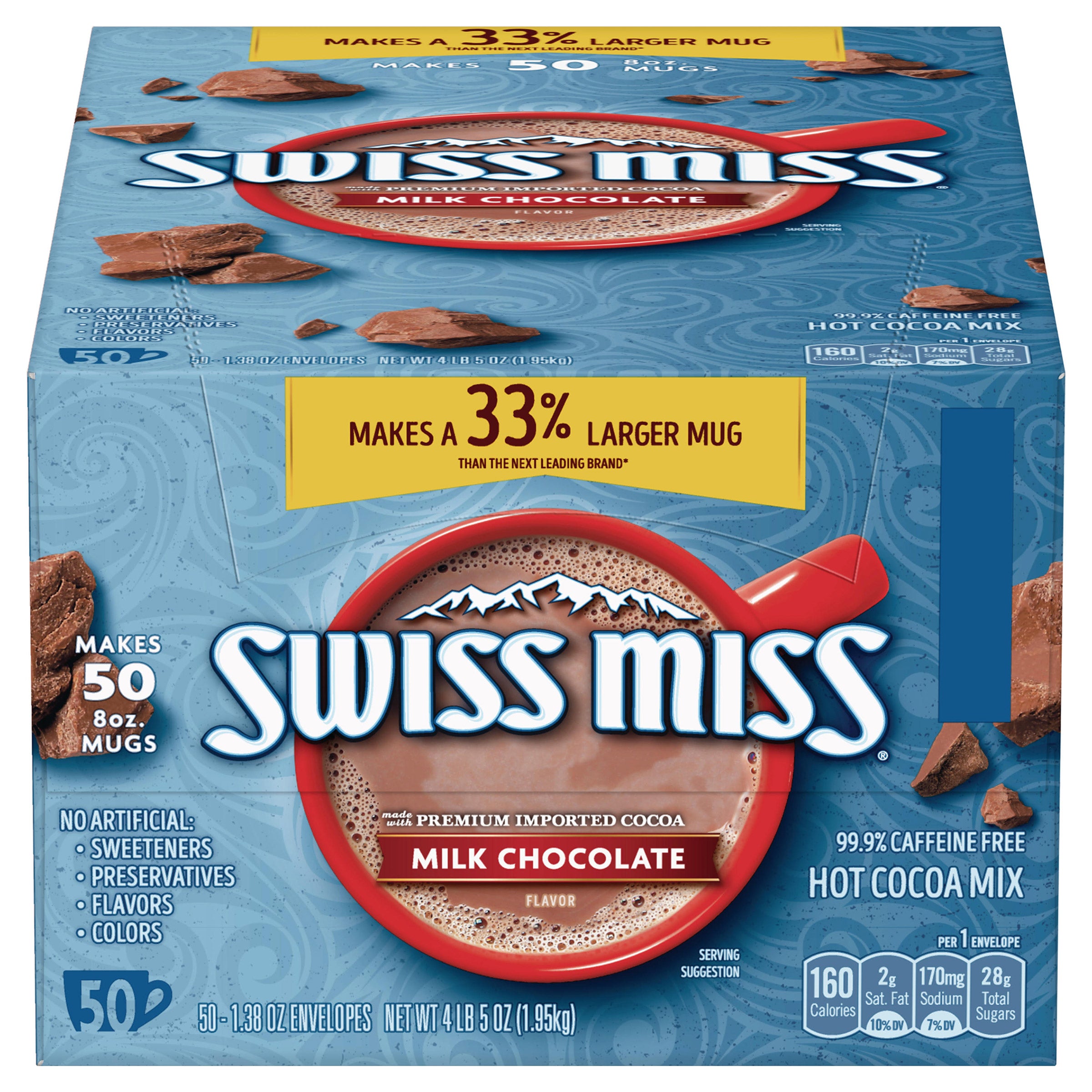 Swiss Miss Milk Chocolate Cocoa 50/1.38 oz - $5.97 at Costco