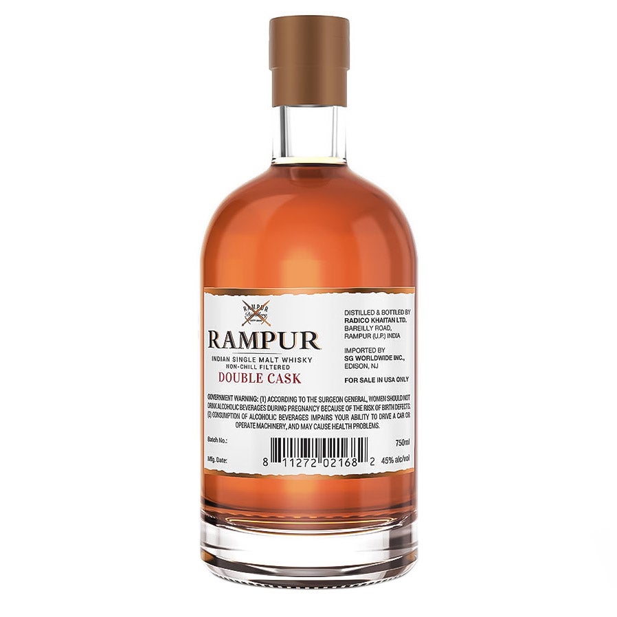 Rampur Double Cask Indian Single Malt Whisky 750ML (#1406656