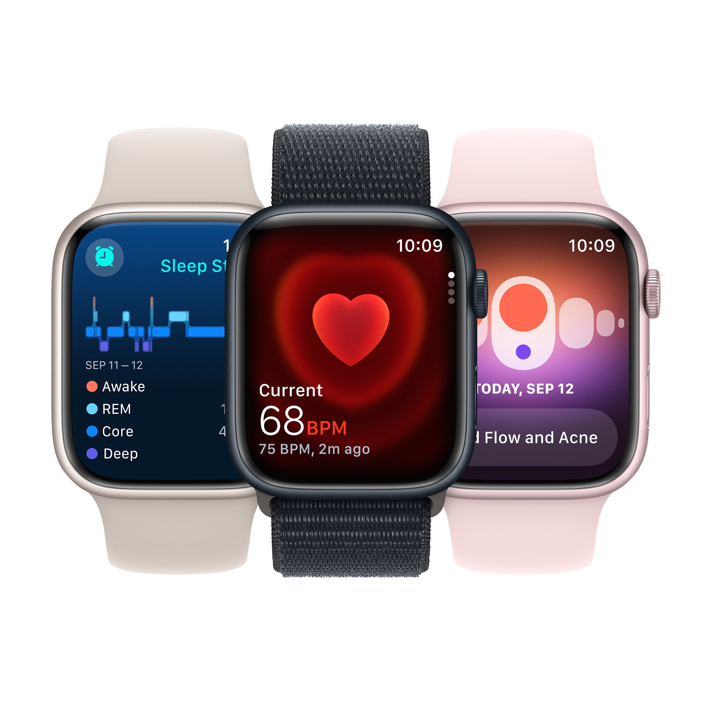 Apple Watch Series 9 Starlight Aluminum 41mm GPS with Starlight 