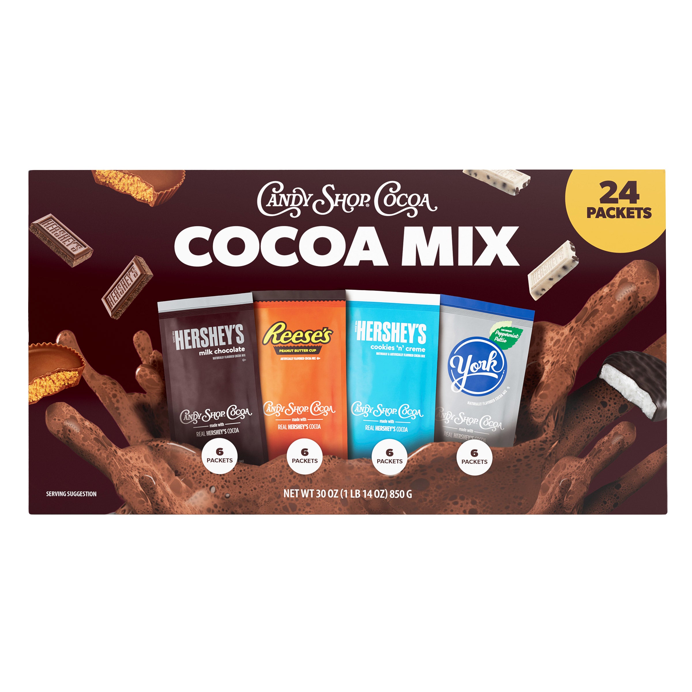 Candy Shop Cocoa Mix Variety Pack, 24 Packets, 30 oz (#2091883) - $12.99