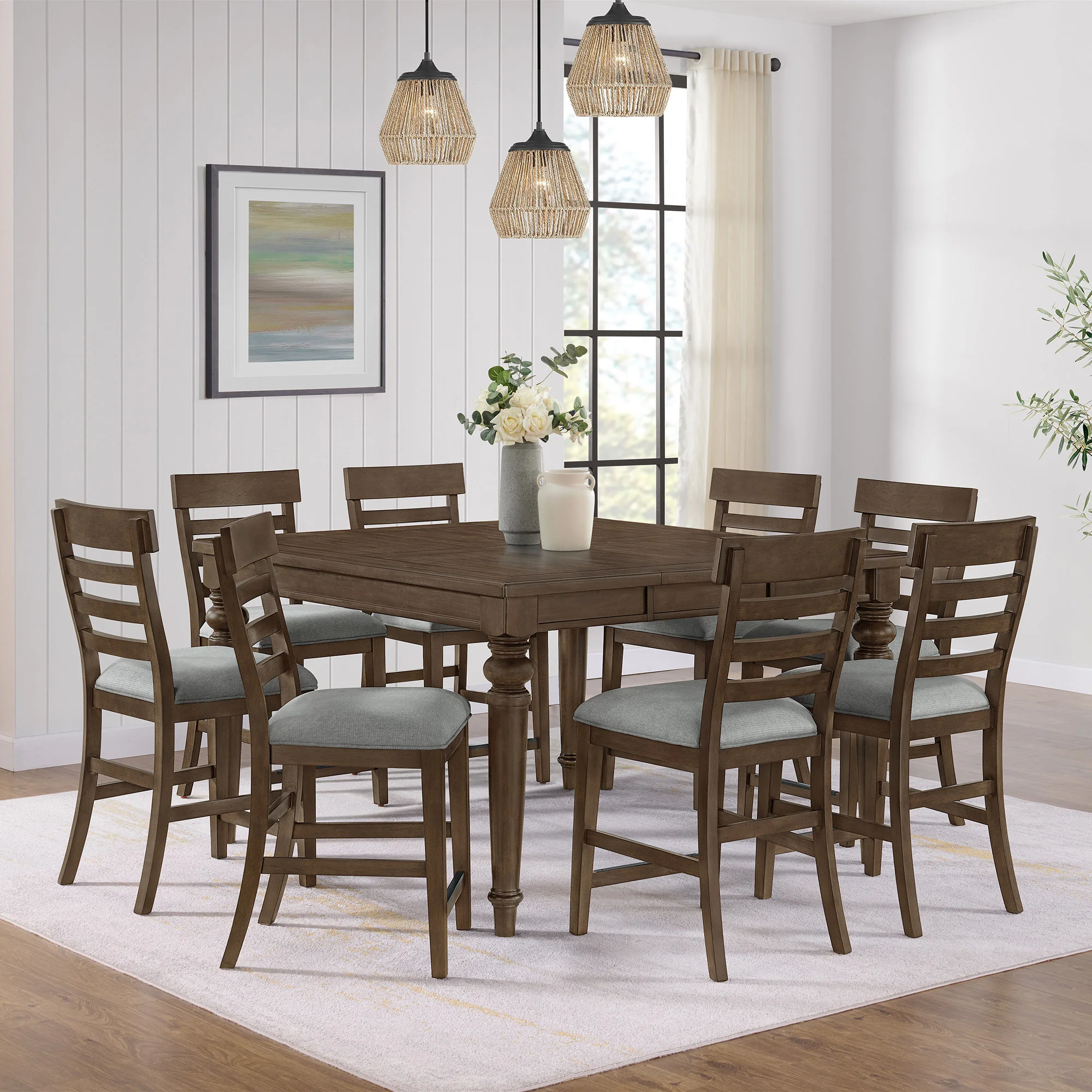テーブル 9 Foremost Home Concord 9-Piece Counter Height Dining Set (#1812445
