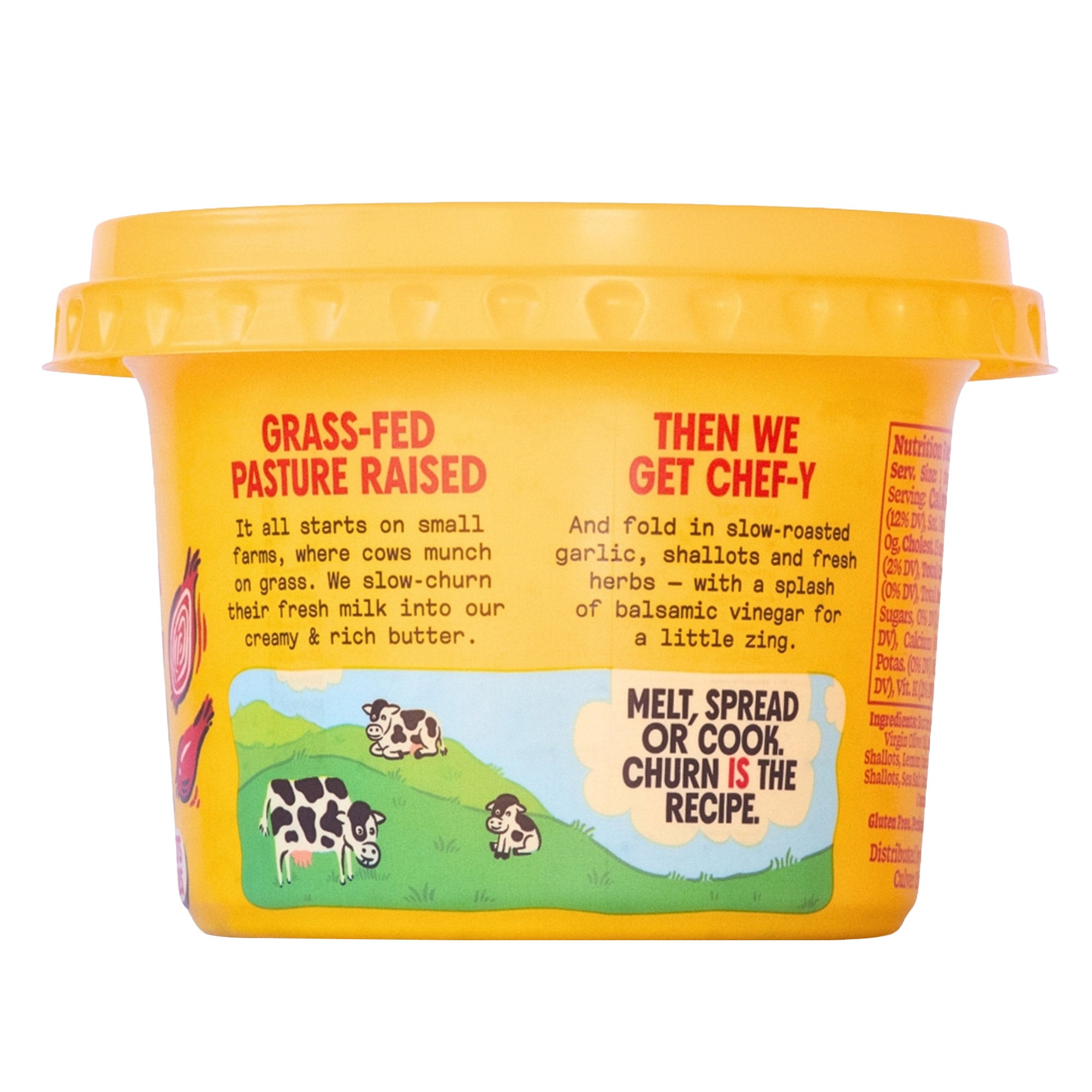 みるく Churn Grass Fed Garlic & Shallot Butter 12 Ounces (#2050232) - $9.89