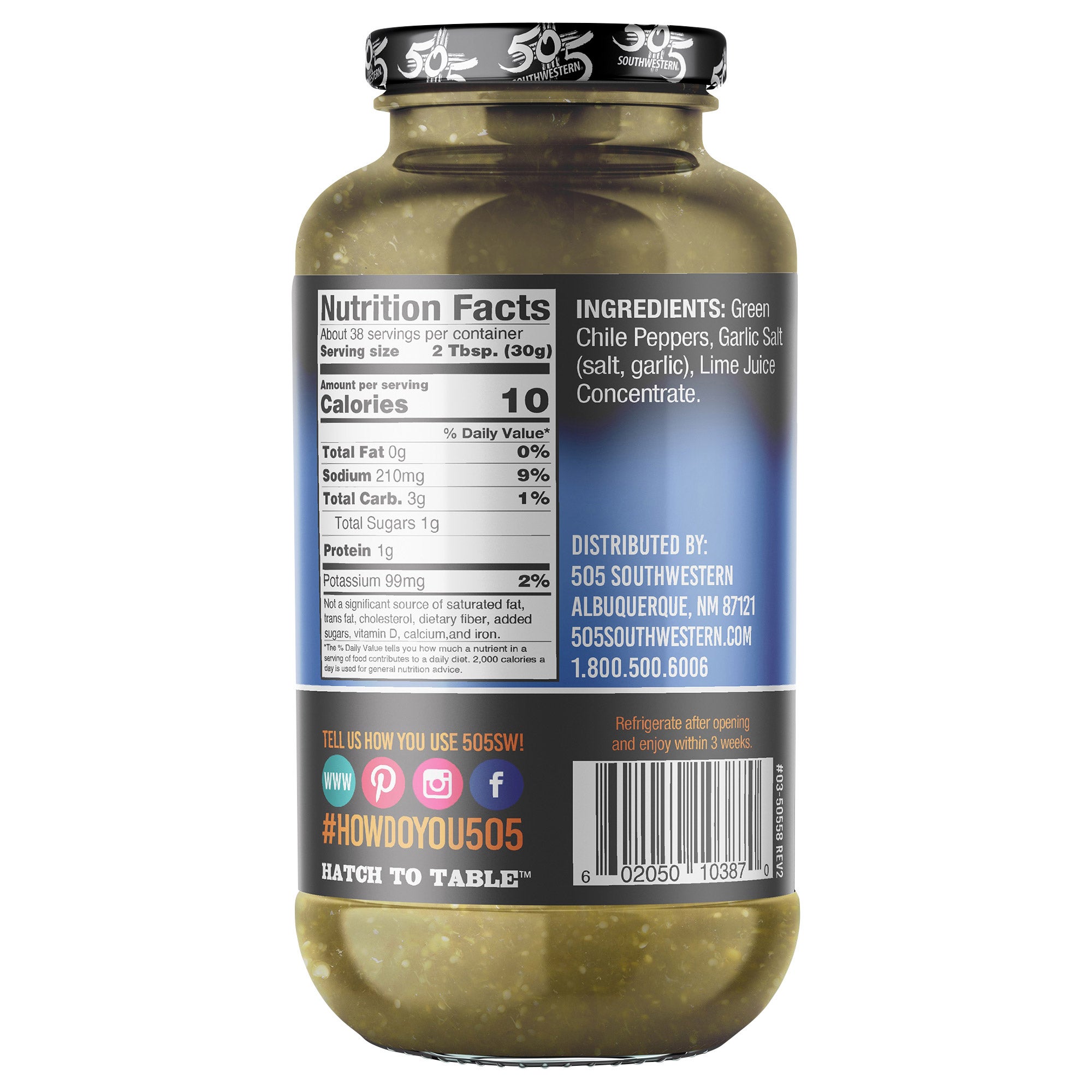 505 Southwestern Diced Green Chile 40 oz (#550505) - $8.69 (down