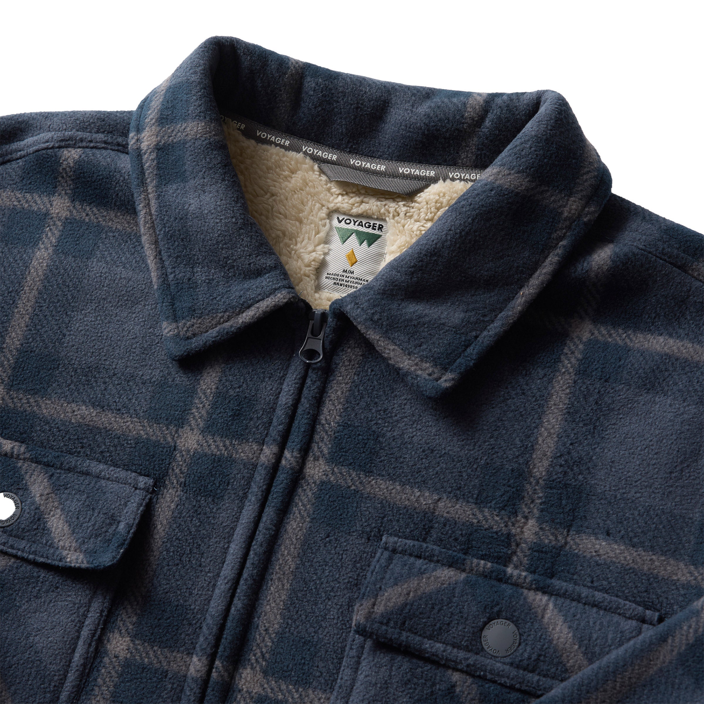 Voyager Men's Full Zip Fleece Shirt Jacket (#1896314) - $6.97