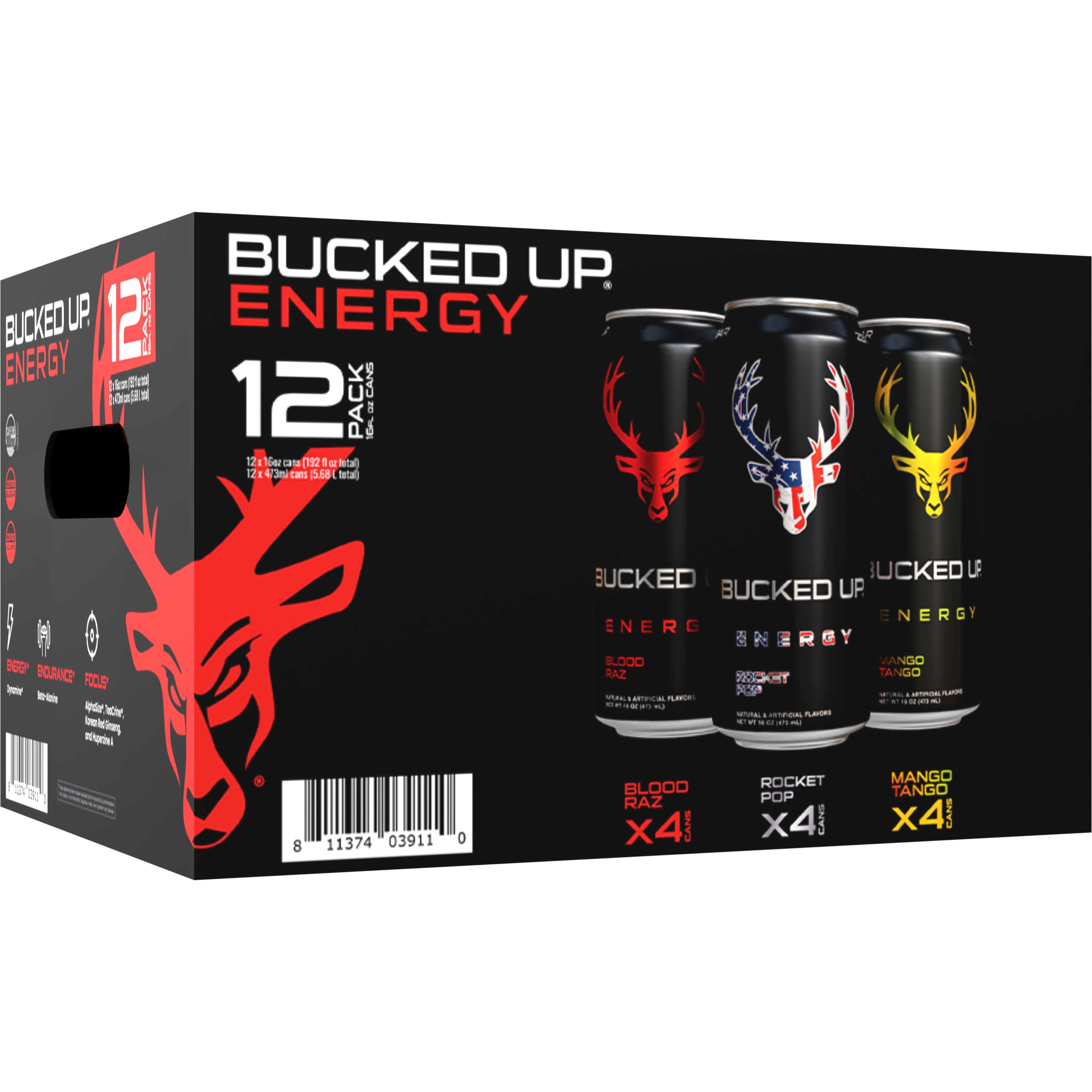 how much is elf bar vape Bucked Up Blood Raz Energy Drink, 16FO