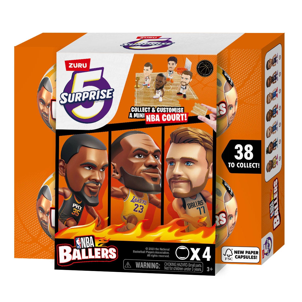 NBA BALLERS SERIES2 SURPRISE5 4個入り×2セット ZURU 5 Surprise NBA Ballers Series 2 Official NBA Collectible