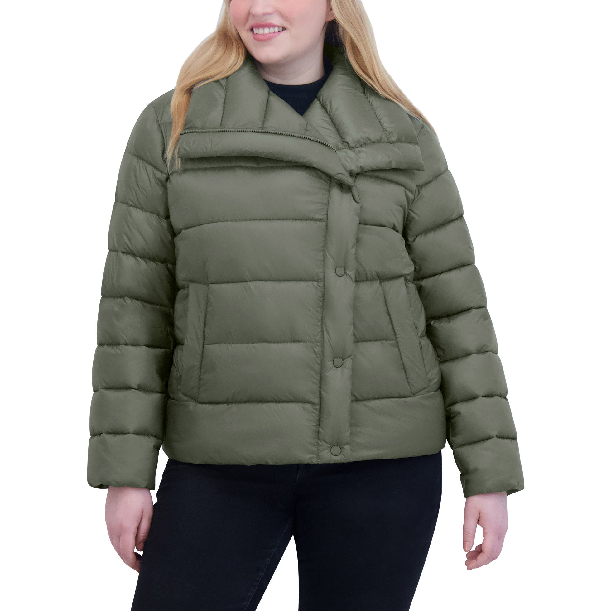 Tahari Asymmetrical Puffer FY 24 (#1796752) - $39.99