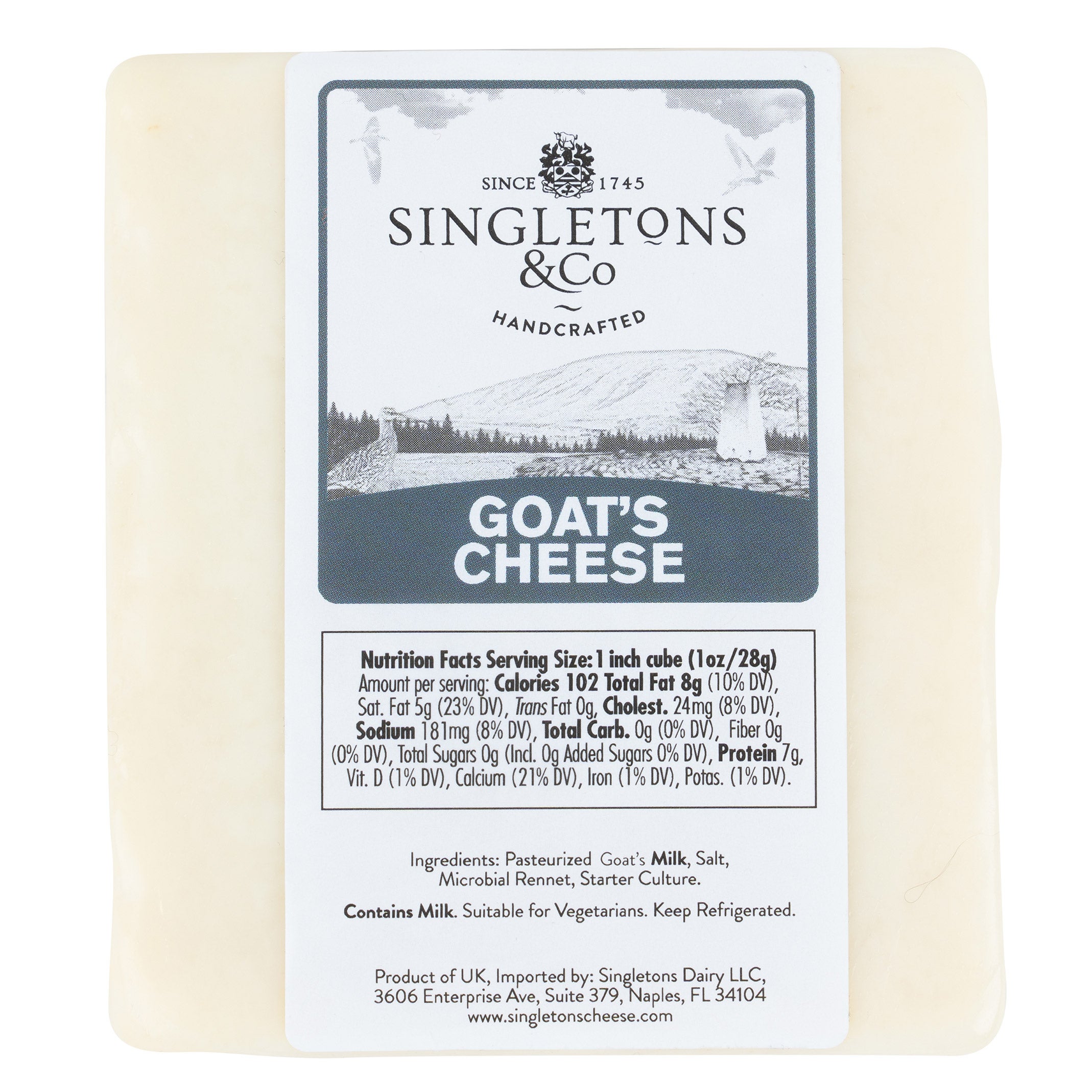 Singletons Goat Cheese, Price Per Pound (#33912) - $13.99