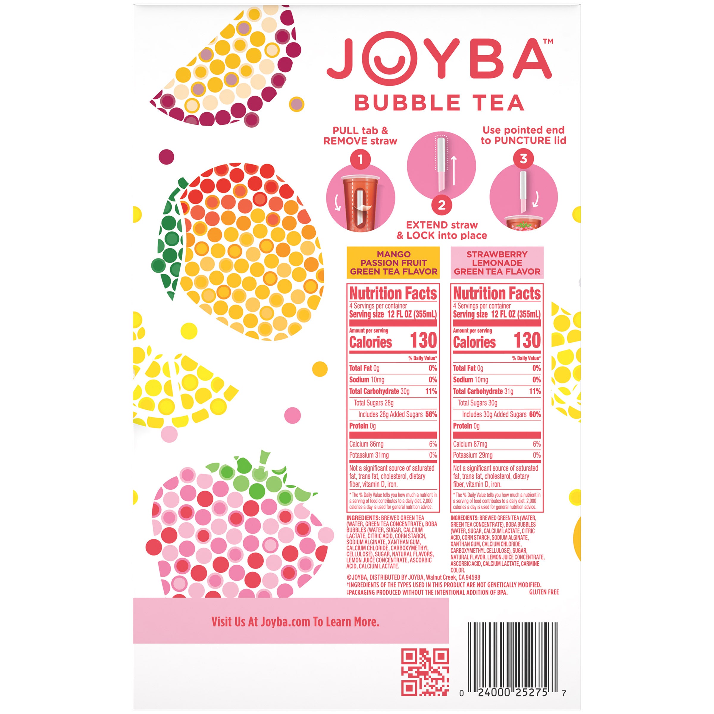 Joyba Bubble Tea 8-Pack, 12 Ounce Cups - $8.37 at Costco