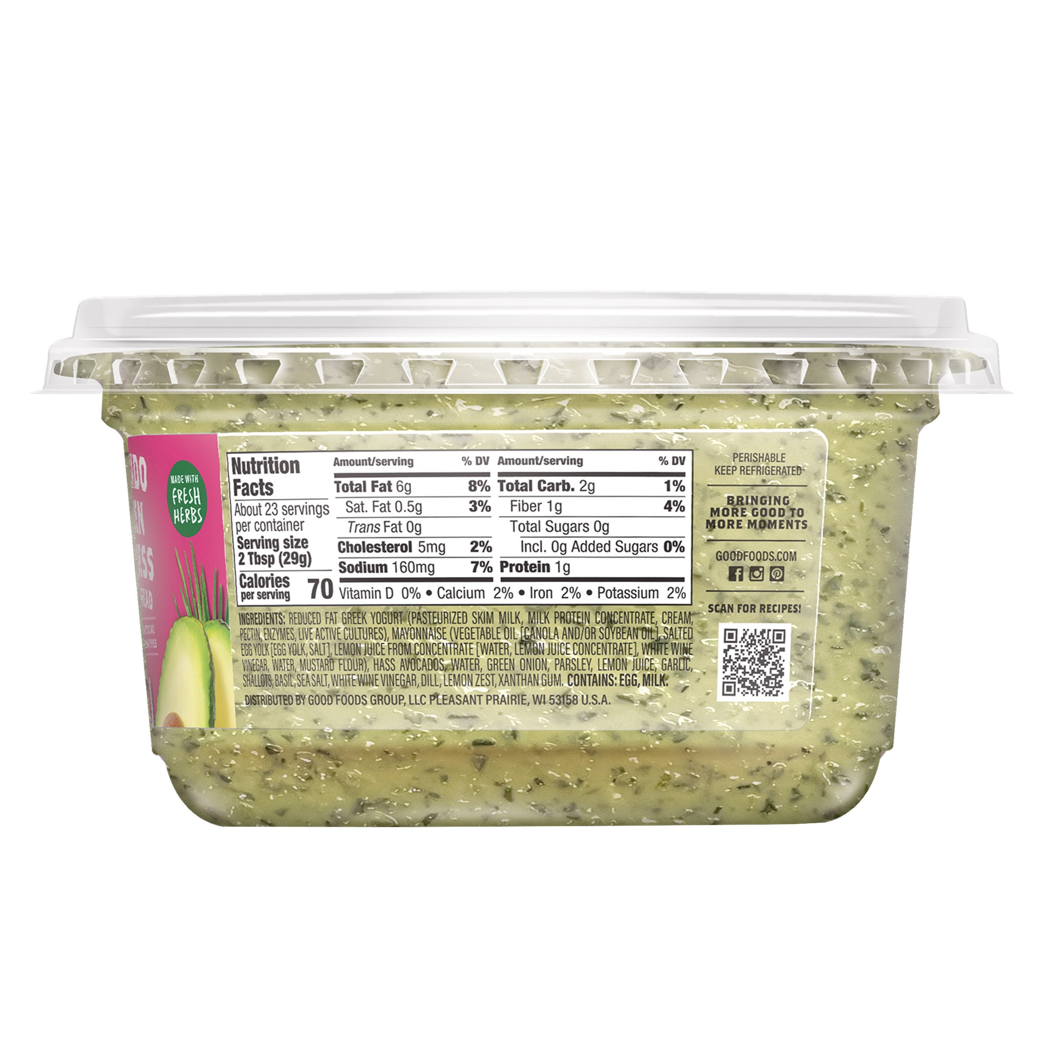 avocado green goddess dressing nutrition Good Foods Dip 24 oz (#1996825) Concept