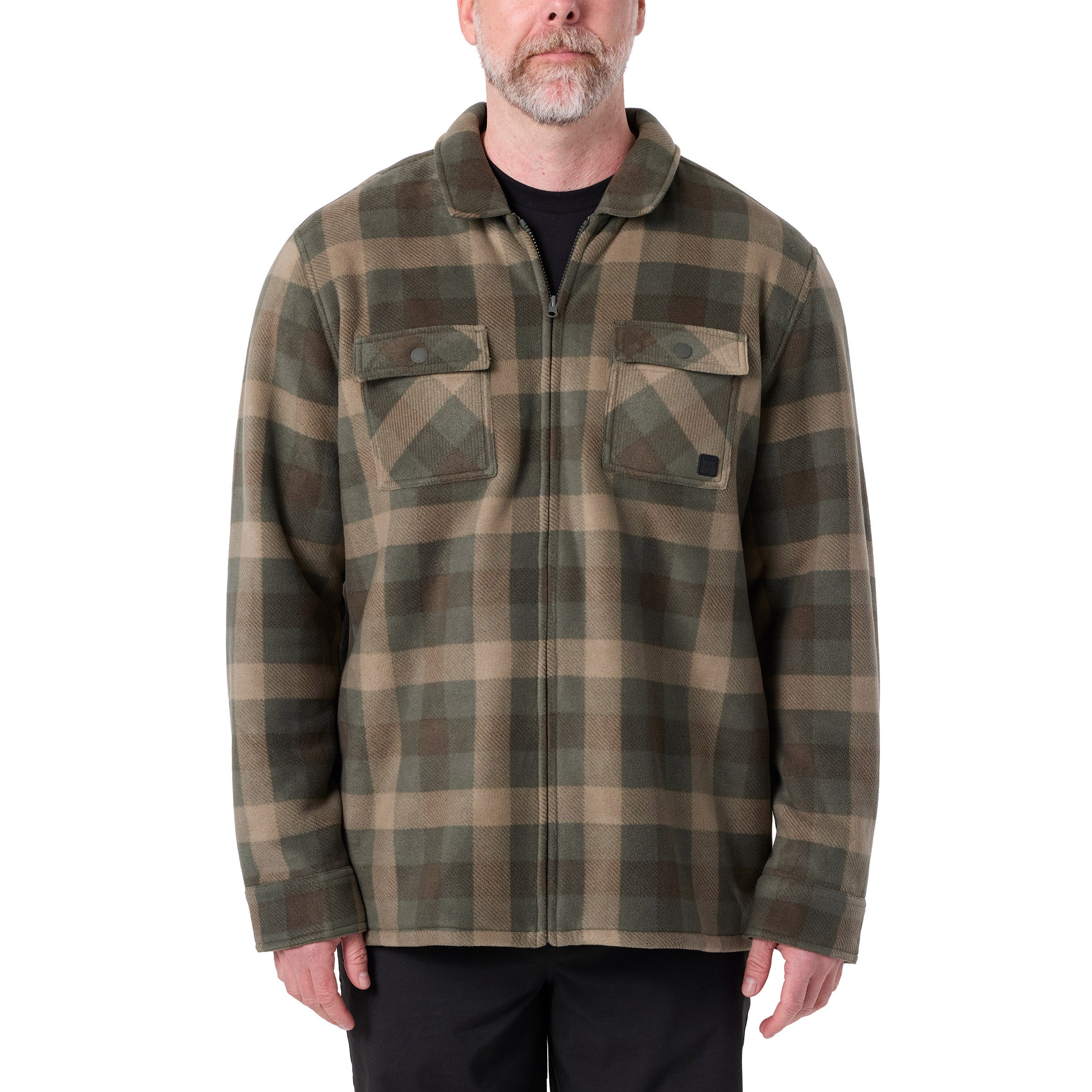 Voyager Men's Full Zip Fleece Shirt Jacket (#1896314) - $6.97