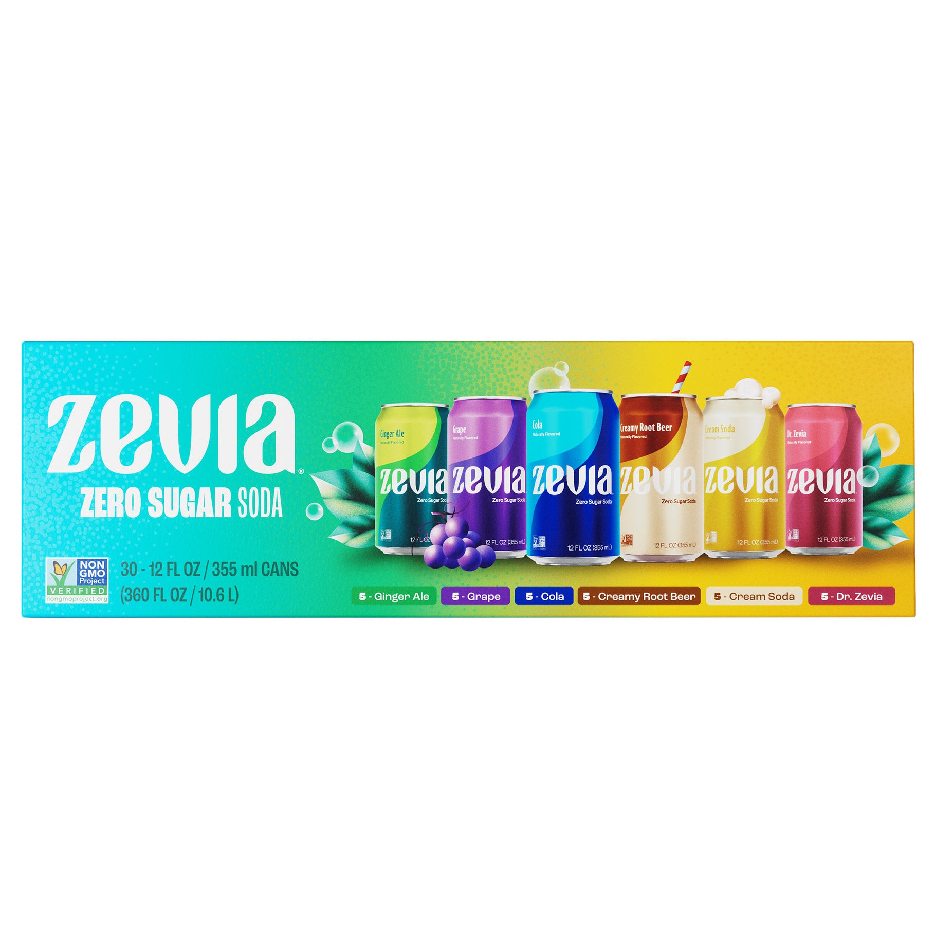 Zevia Variety Pack 30/12 Ounce Cans - $16.79 at Costco