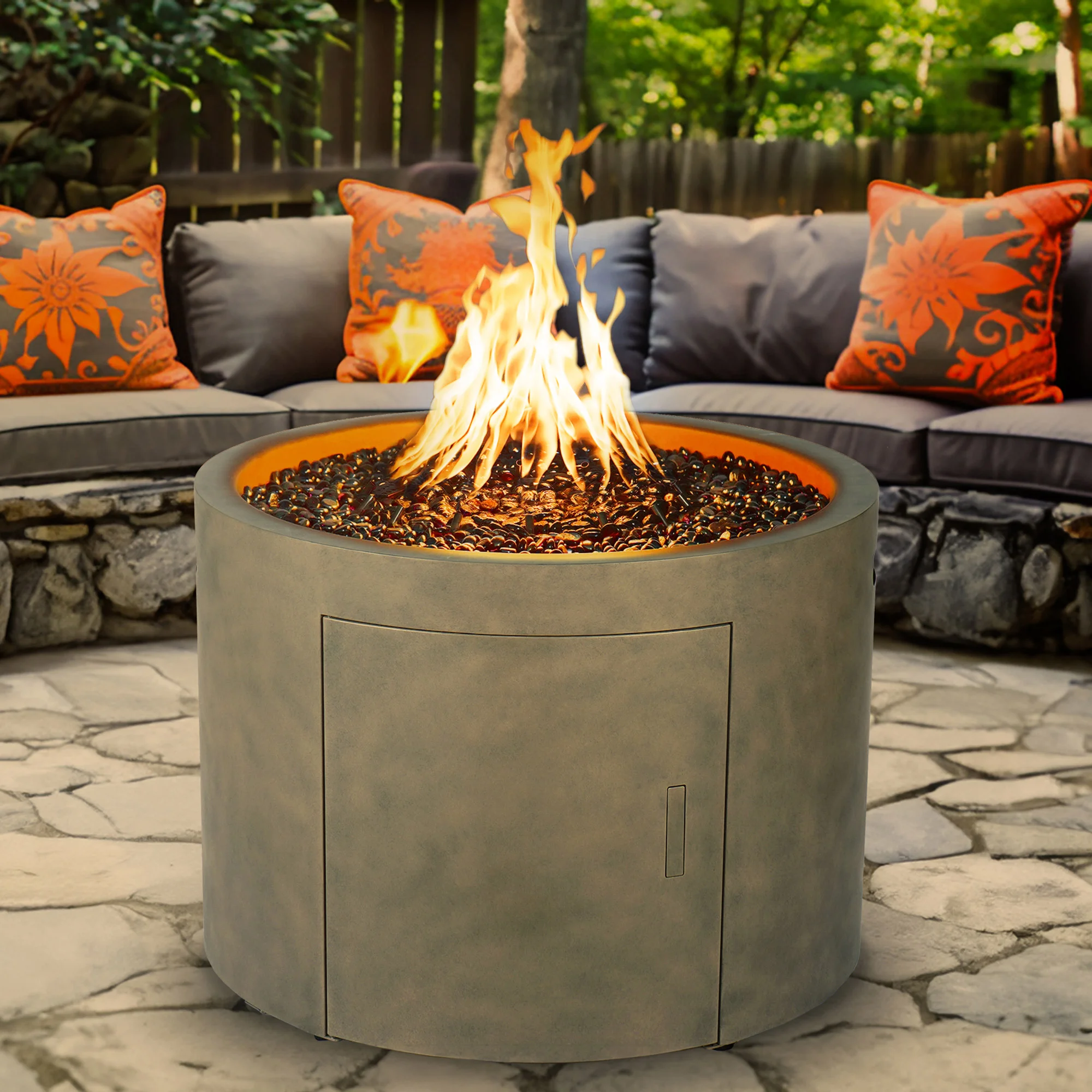 FlamePro Painted Steel Patina Gas Fire Pit (#1807207) - $299.99 (down
