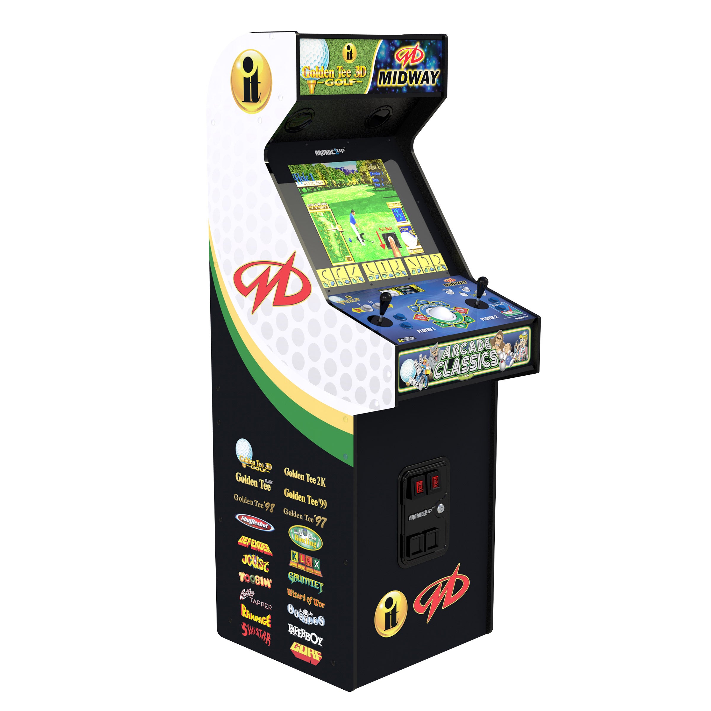 【03/01まで】arcade friends VS-1P 乳白緑 Arcade1Up Golden Tee/Midway XL (#1740622) - $599.99