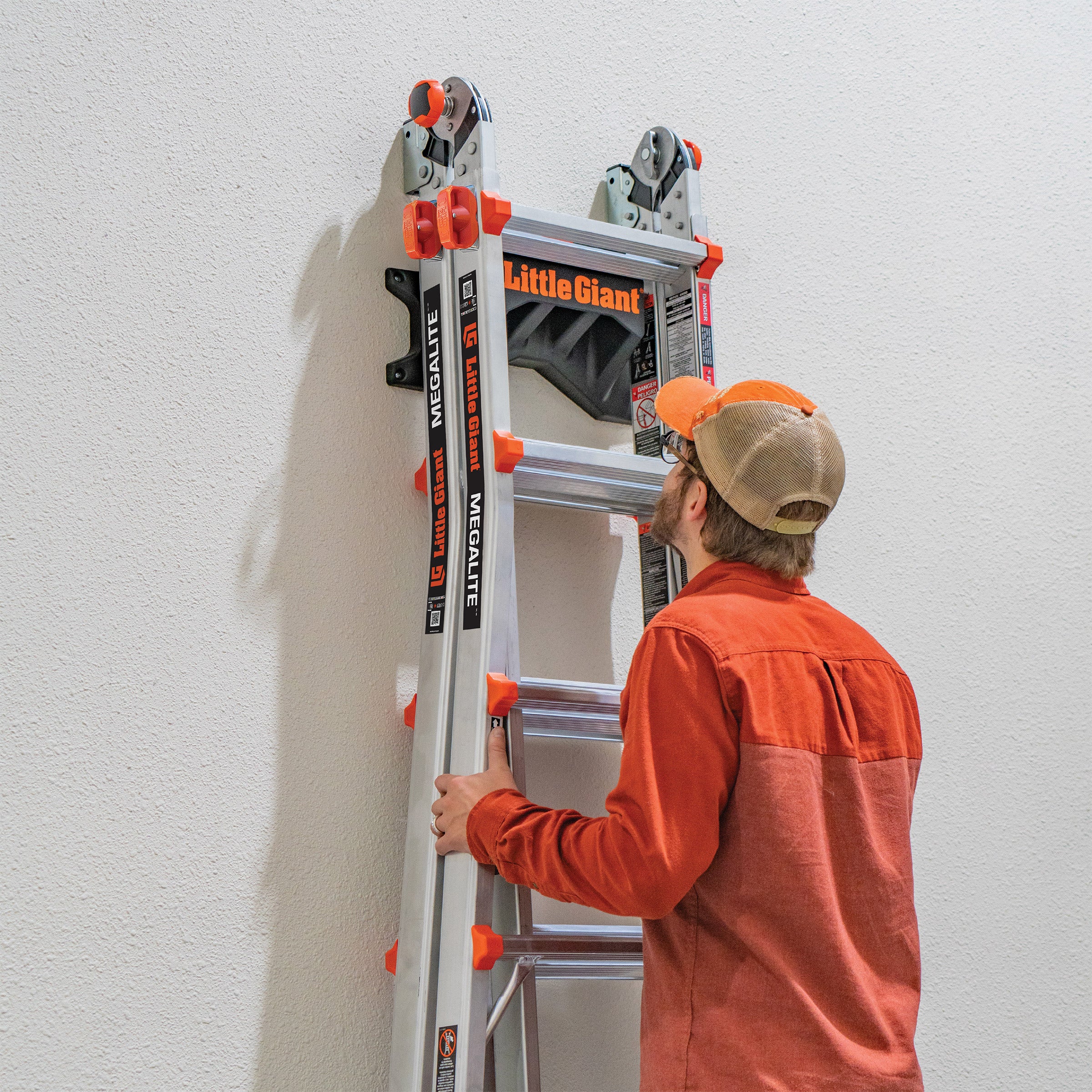 Little Giant MegaLite Multi-Position Ladder with Storage Rack (#2009560 ...