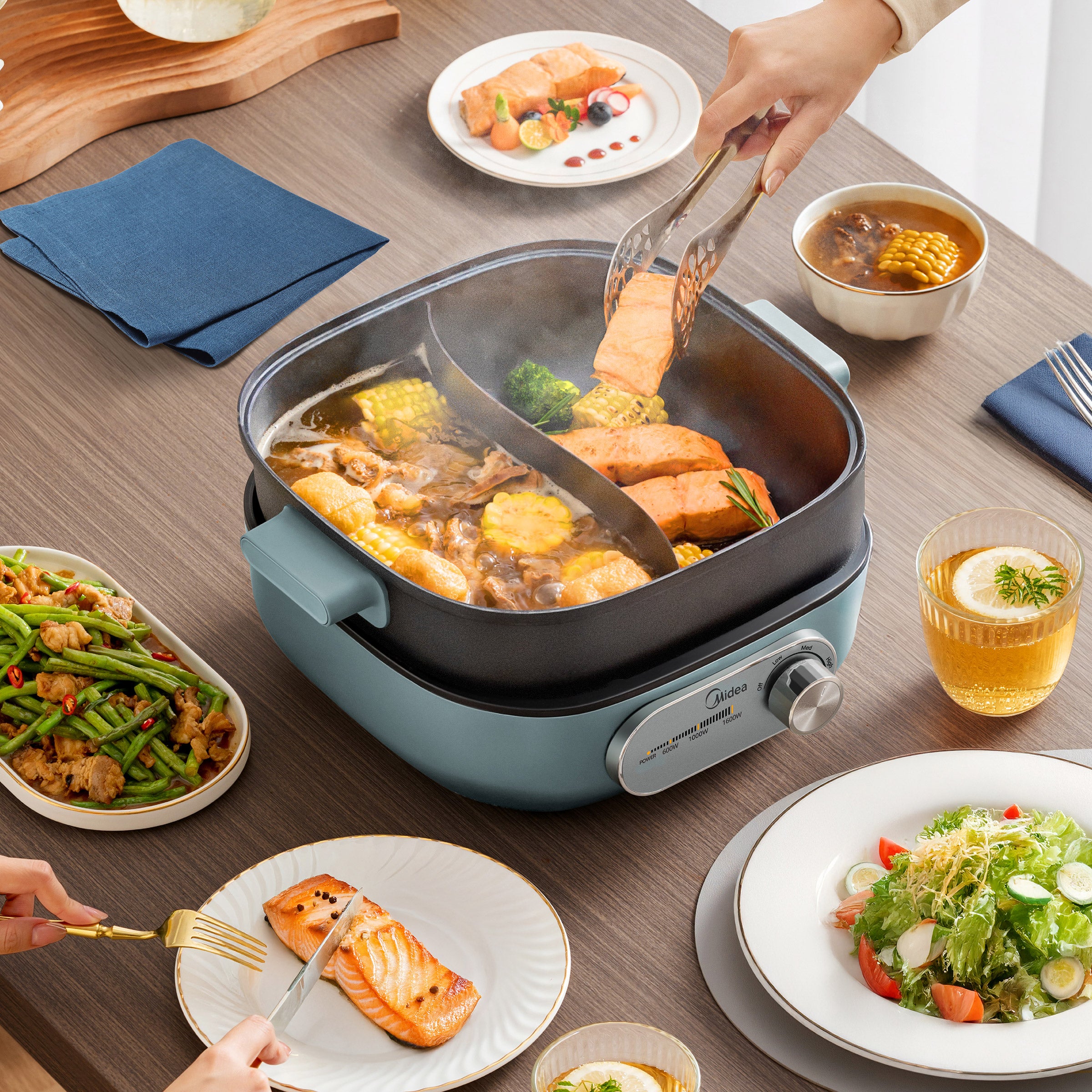 Midea 6.3qt Dual Zone Hot Pot (#1941826) - $19.97 (down from $39.97)