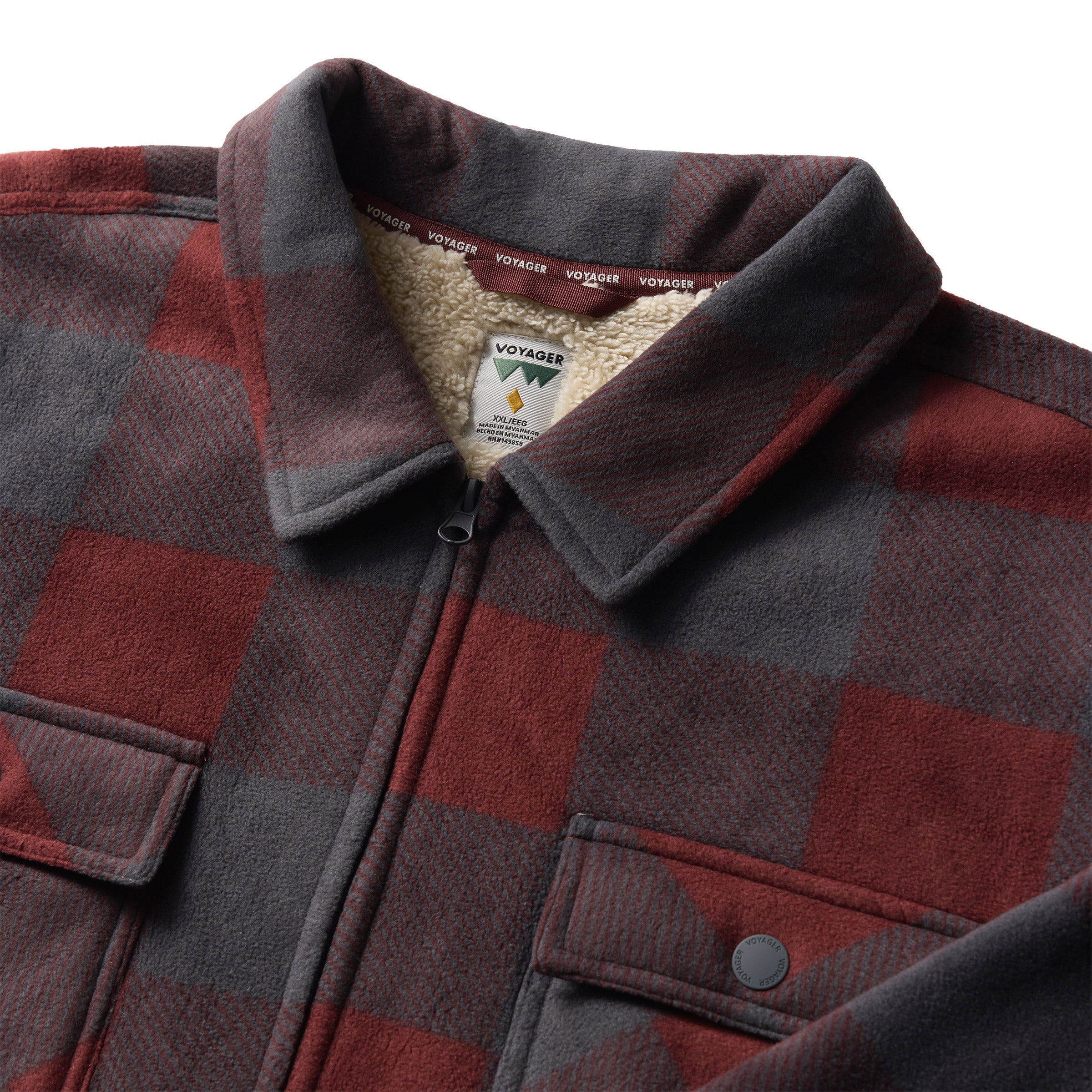 Voyager Men's Full Zip Fleece Shirt Jacket (#1896314) - $6.97