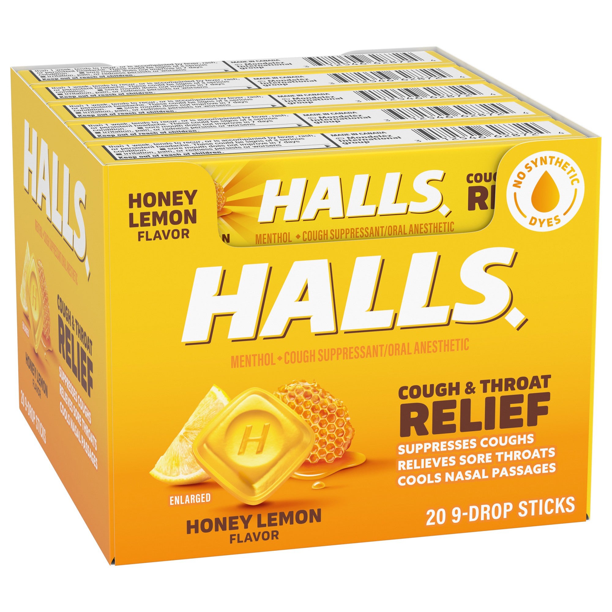 Halls Honey-Lemon Cough Drops 20 Count/9 Pieces (#435588) - $19.99
