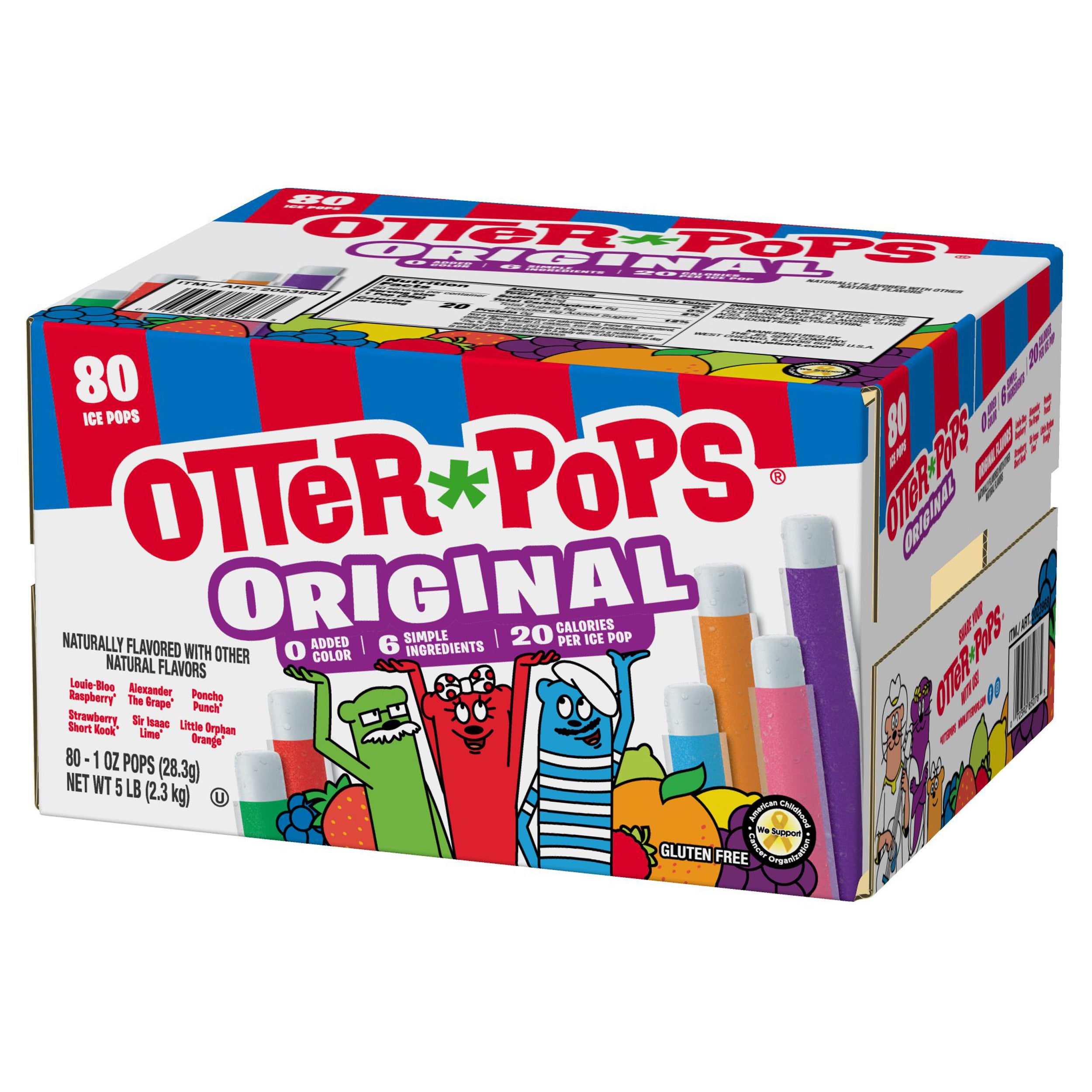 Otter Pops Assorted Ice Pops, 80 ct / 1 oz (#2023968) - $7.99