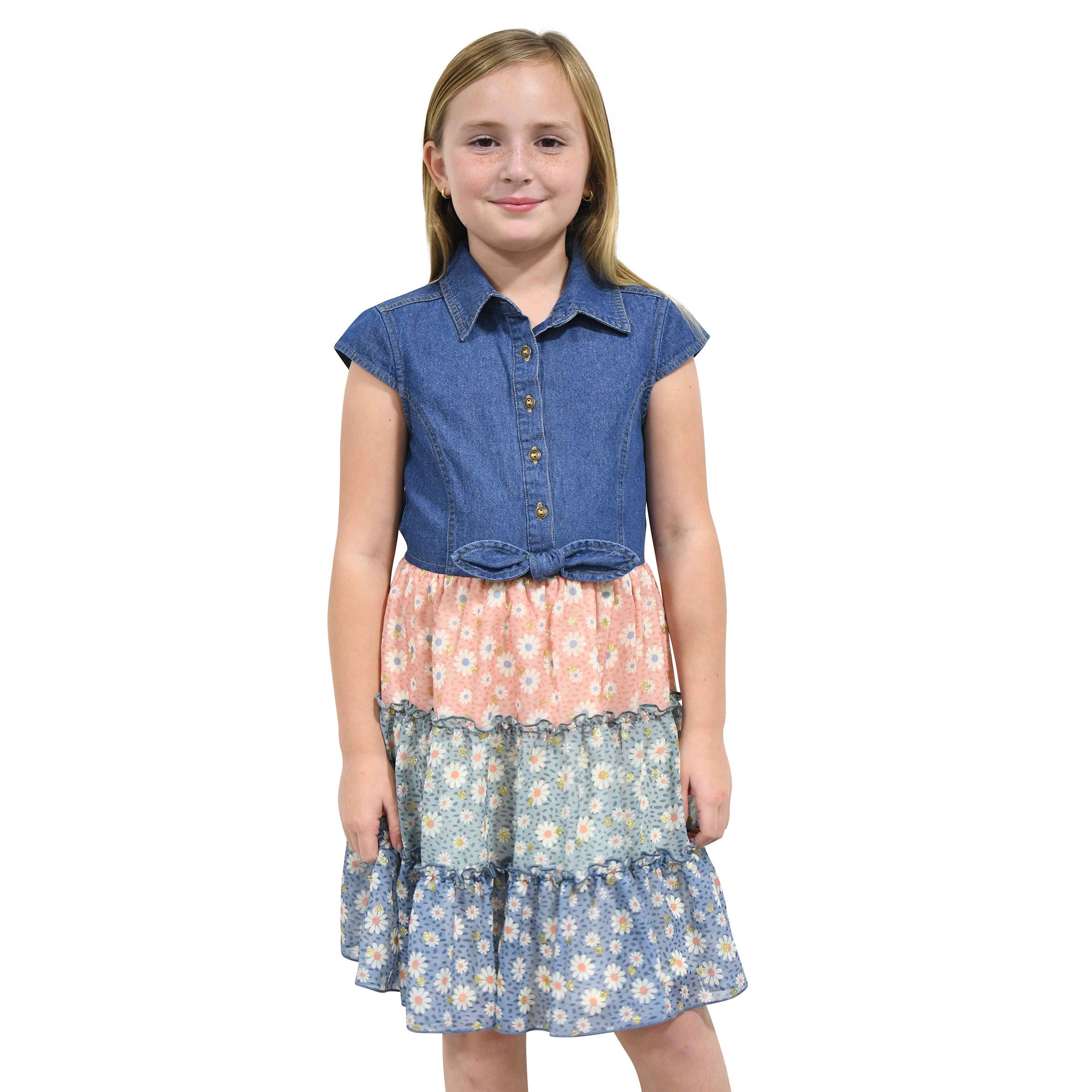 zunie denim dress Zunie Youth Denim Dress (#1876748)