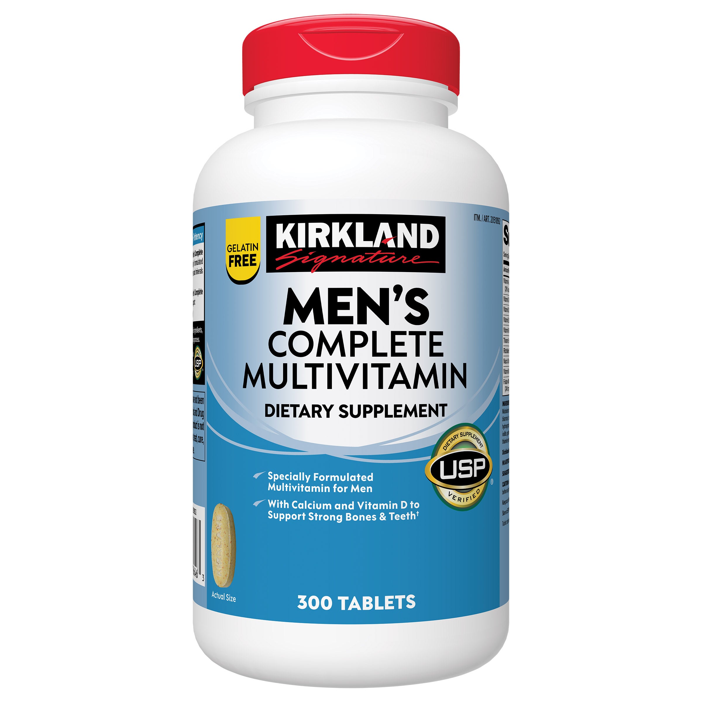 Costco Kirkland Signature Men's Complete Multivitamin, 300 Tablets ...