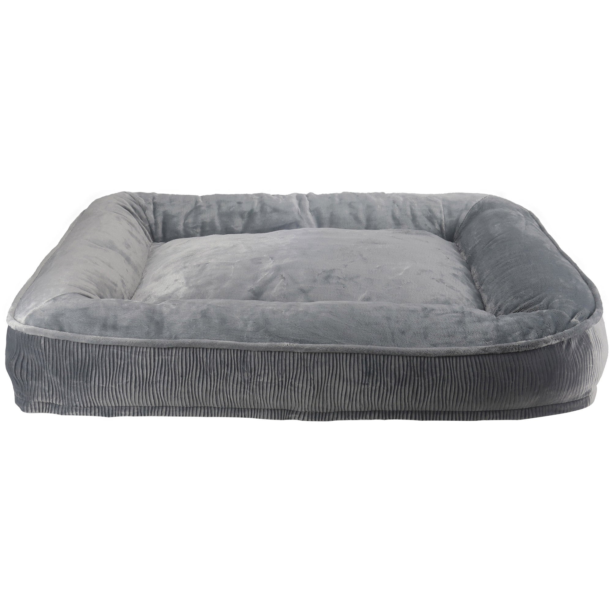 bazo1199 dog グレー Canine Creations Rectangle Slumber Memory Foam Bed 40x30 (#1529178